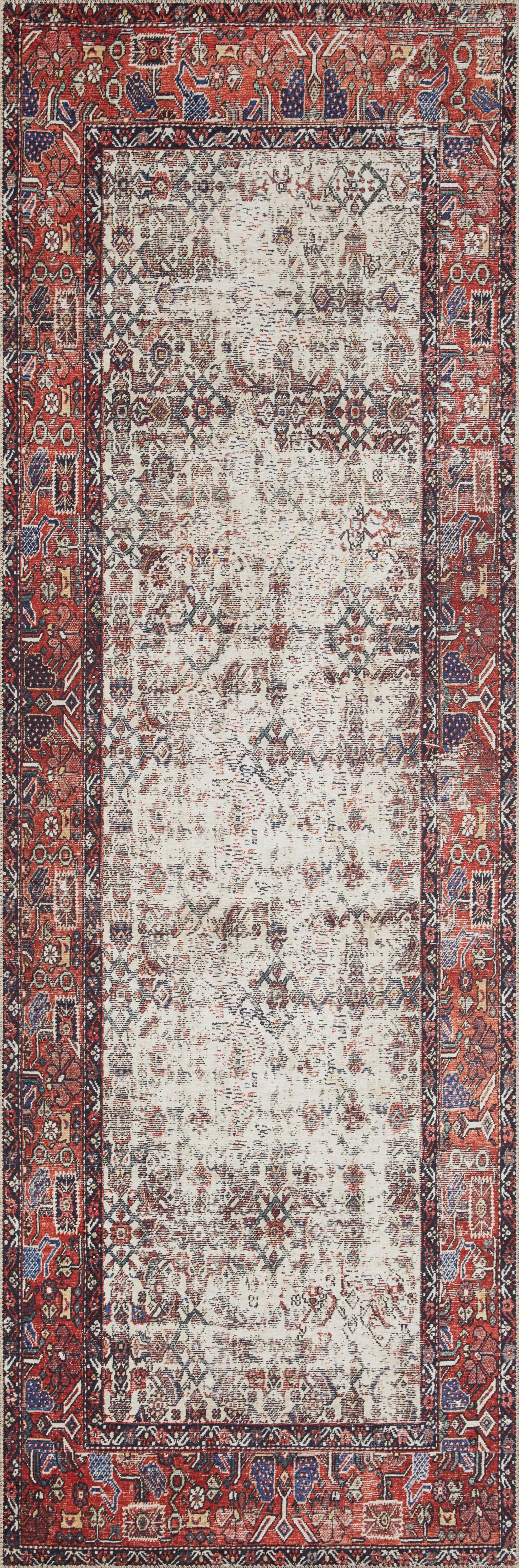 Loloi II Layla Rug | Ivory / Brick Loloi