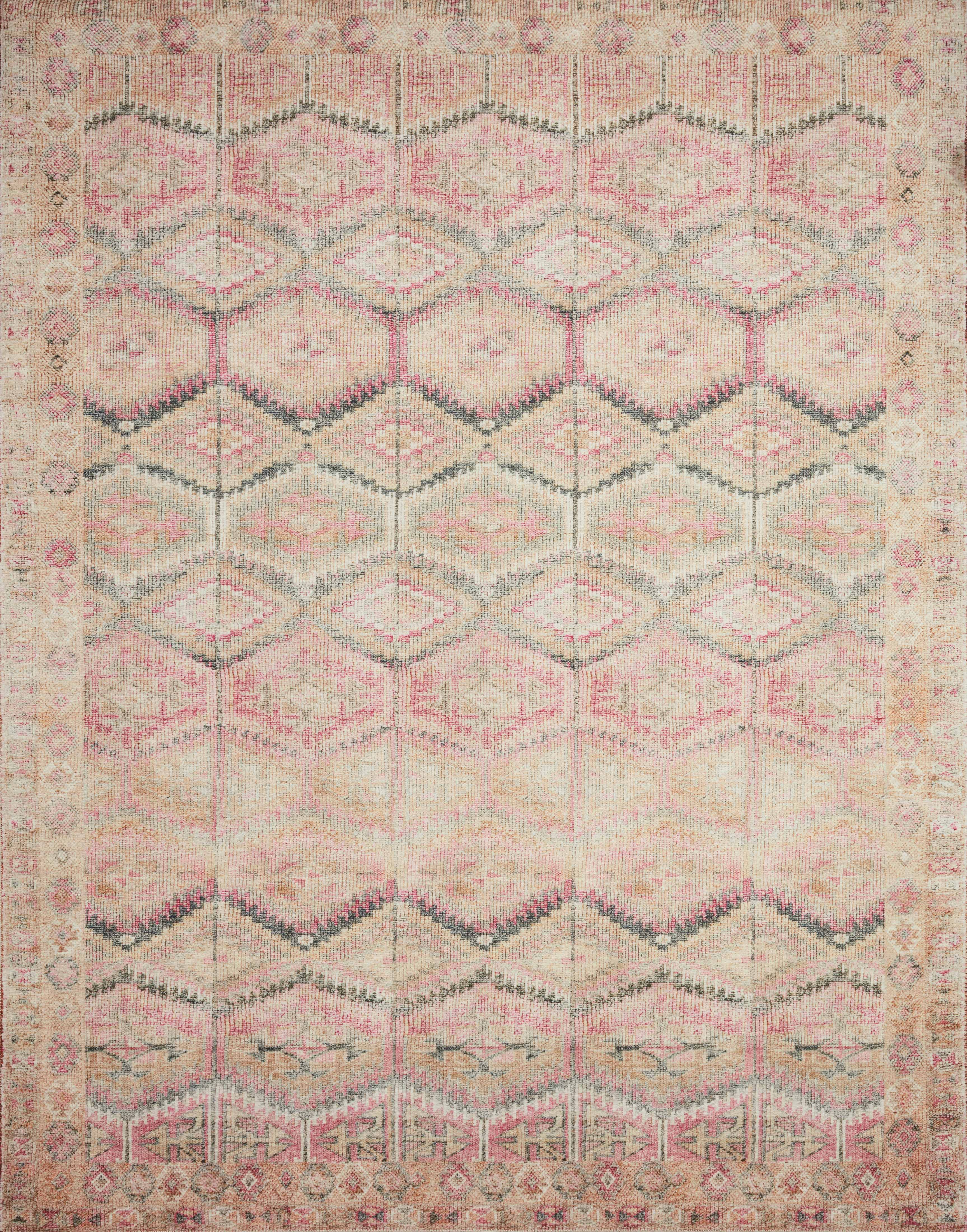 Loloi II Layla Rug | Pink / Lagoon Loloi