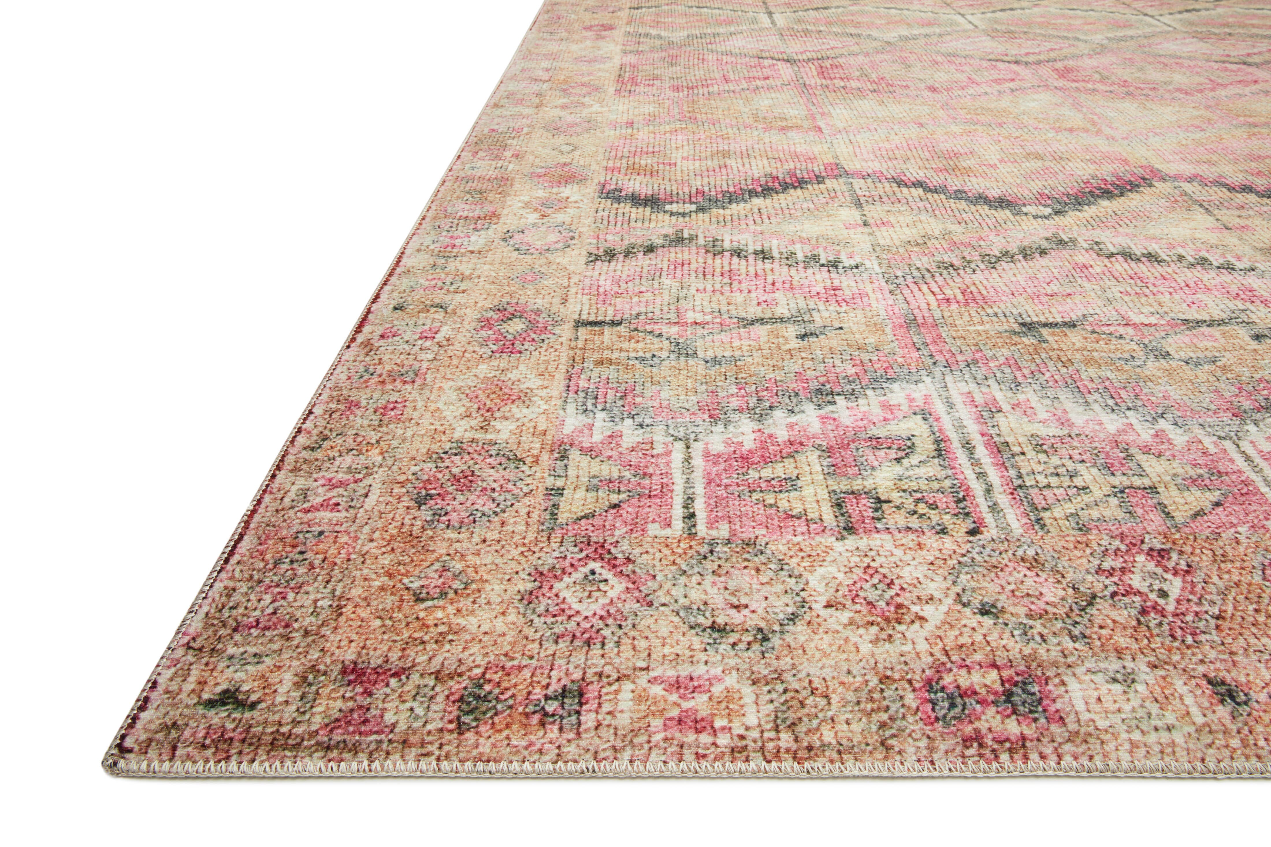 Loloi II Layla Rug | Pink / Lagoon Loloi