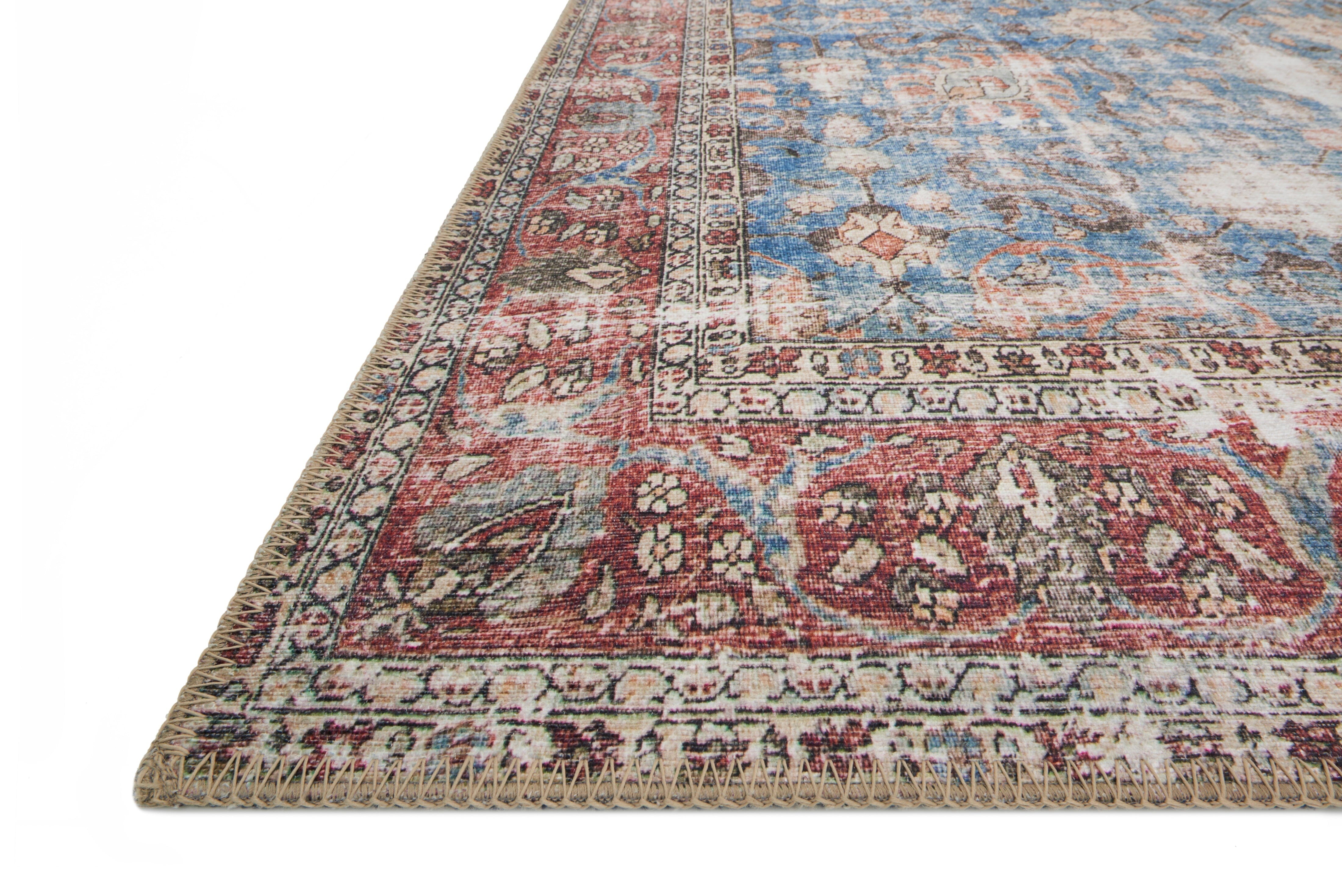 Loloi II Loren Rug | Blue / Brick Loloi