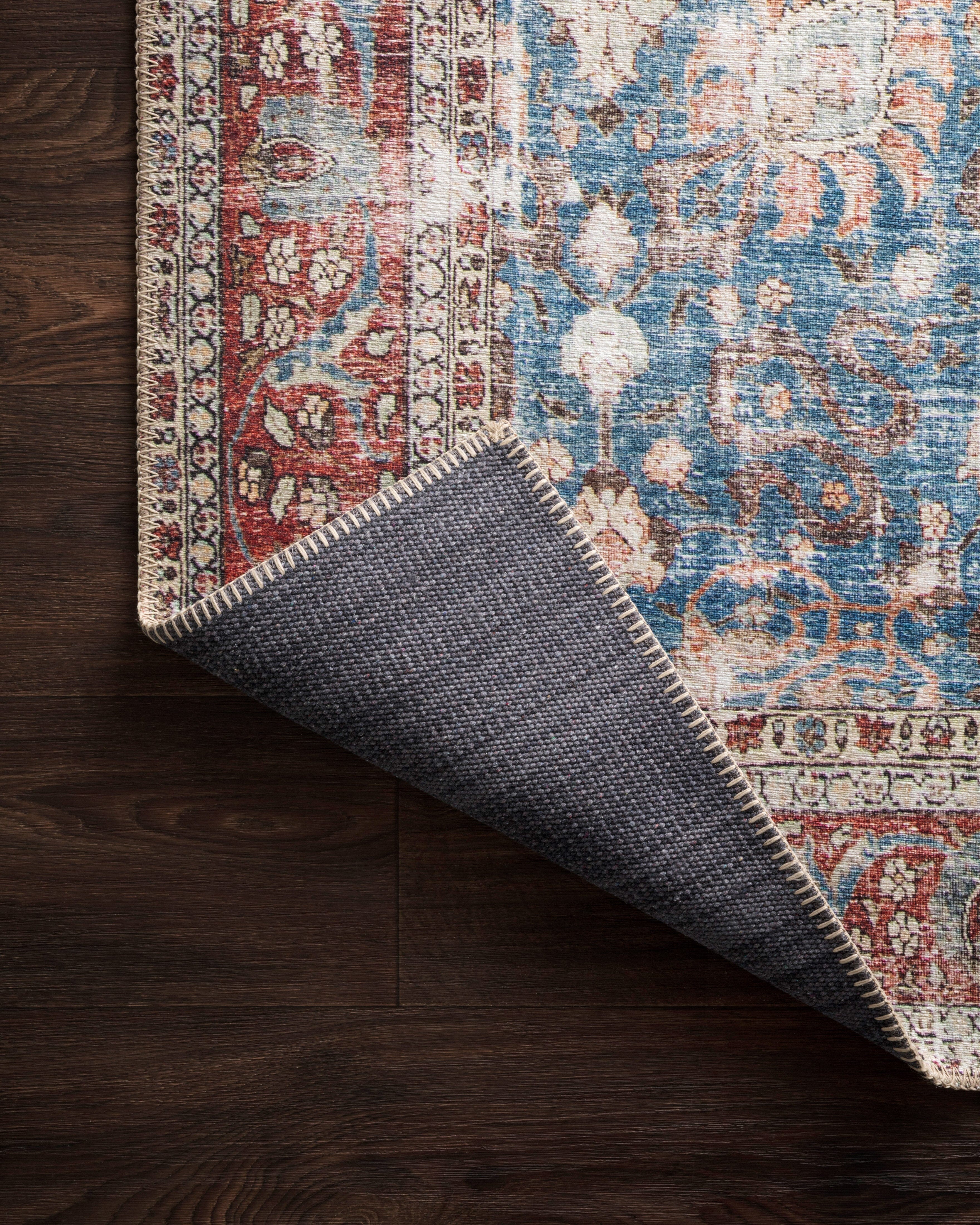 Loloi II Loren Rug | Blue / Brick Loloi