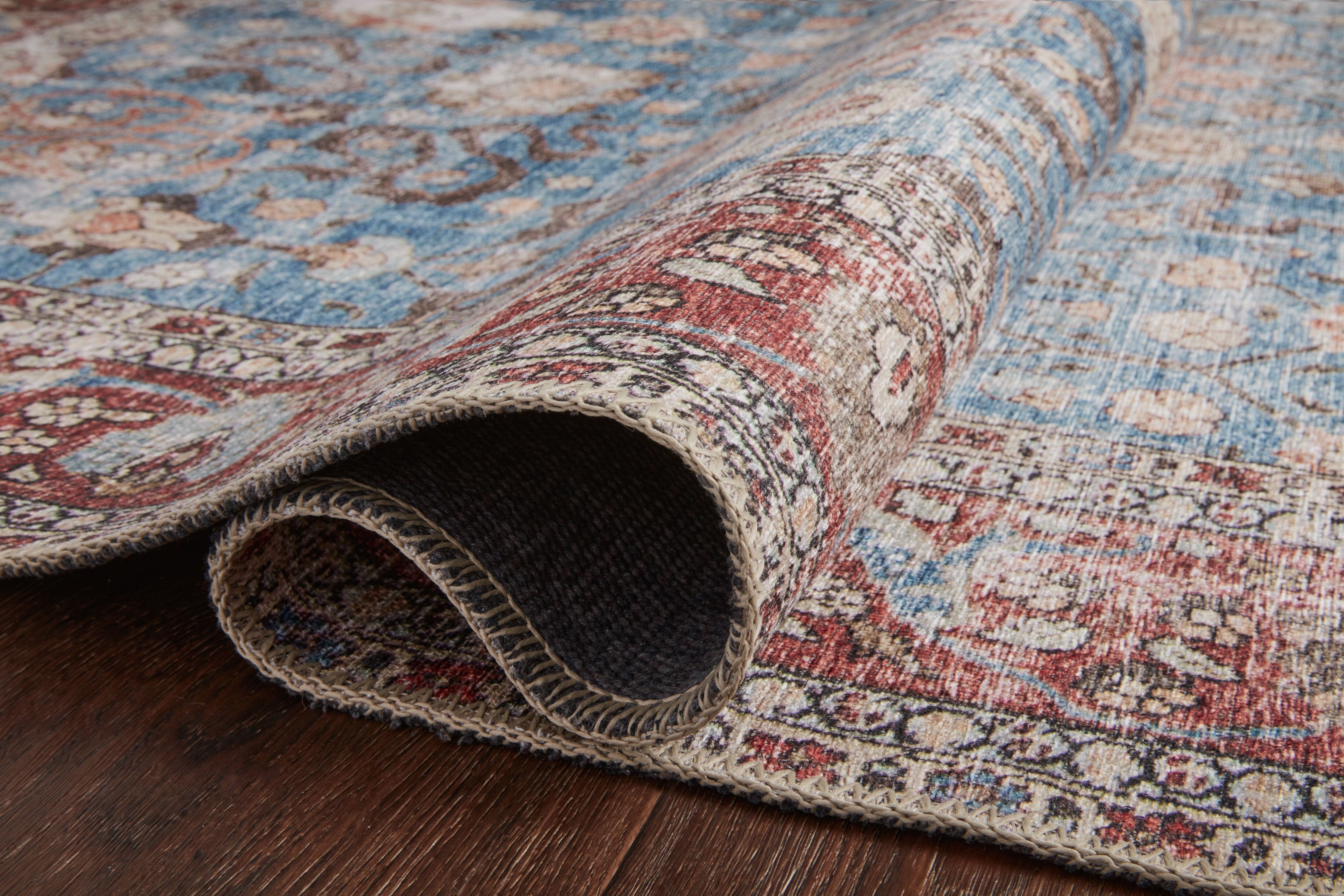 Loloi II Loren Rug | Blue / Brick Loloi