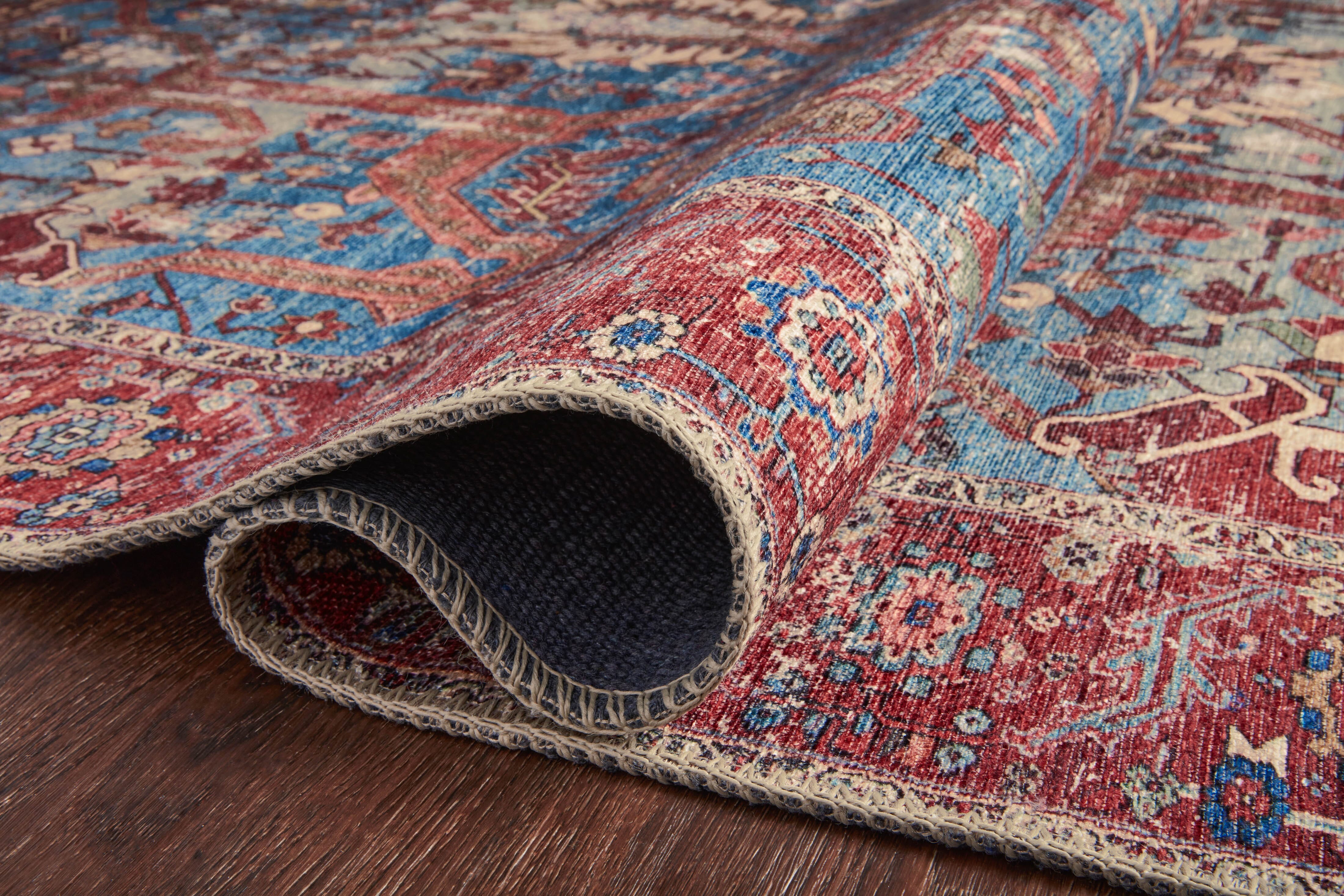 Loloi II Loren Rug | Blue / Red Loloi