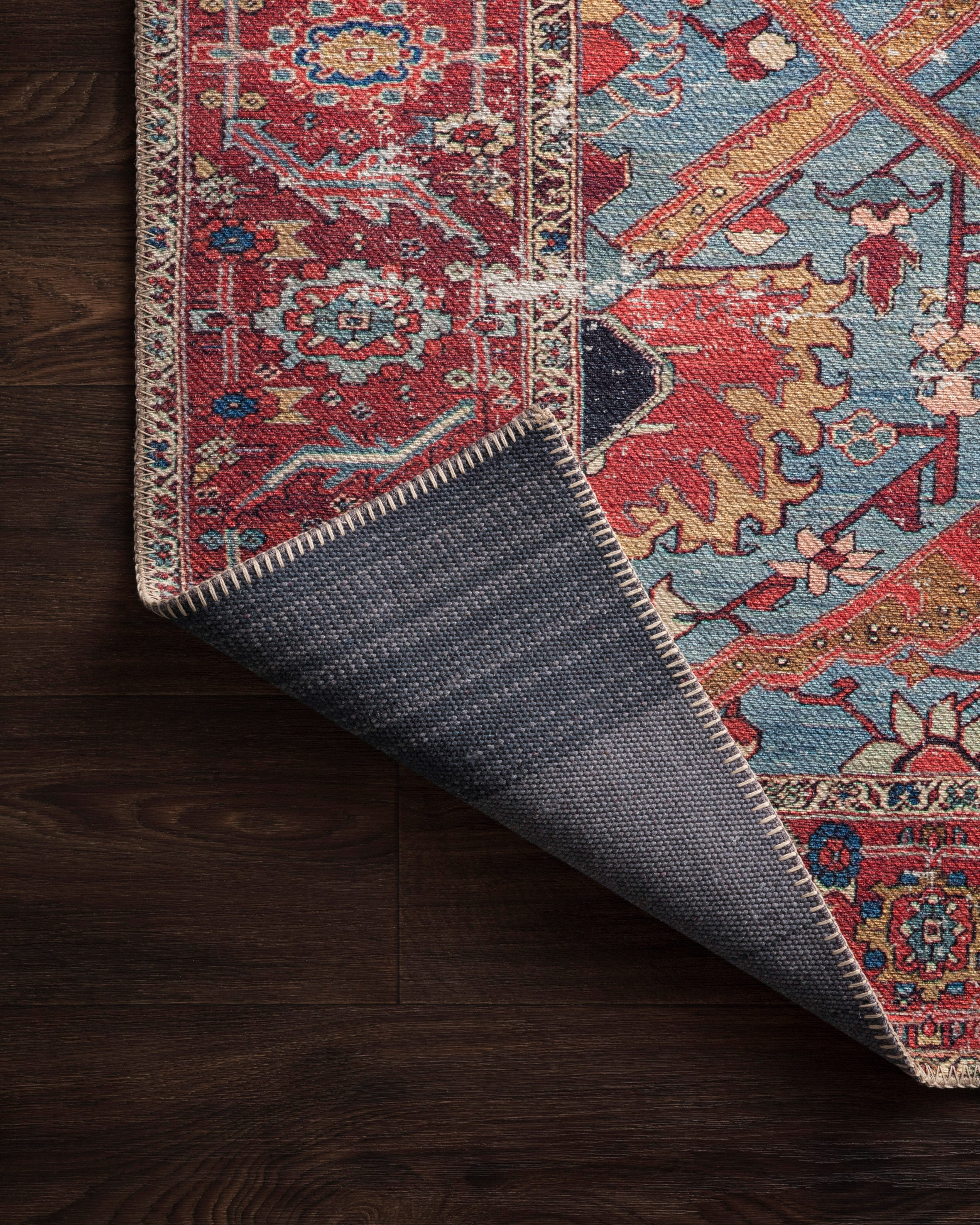 Loloi II Loren Rug | Blue / Red Loloi