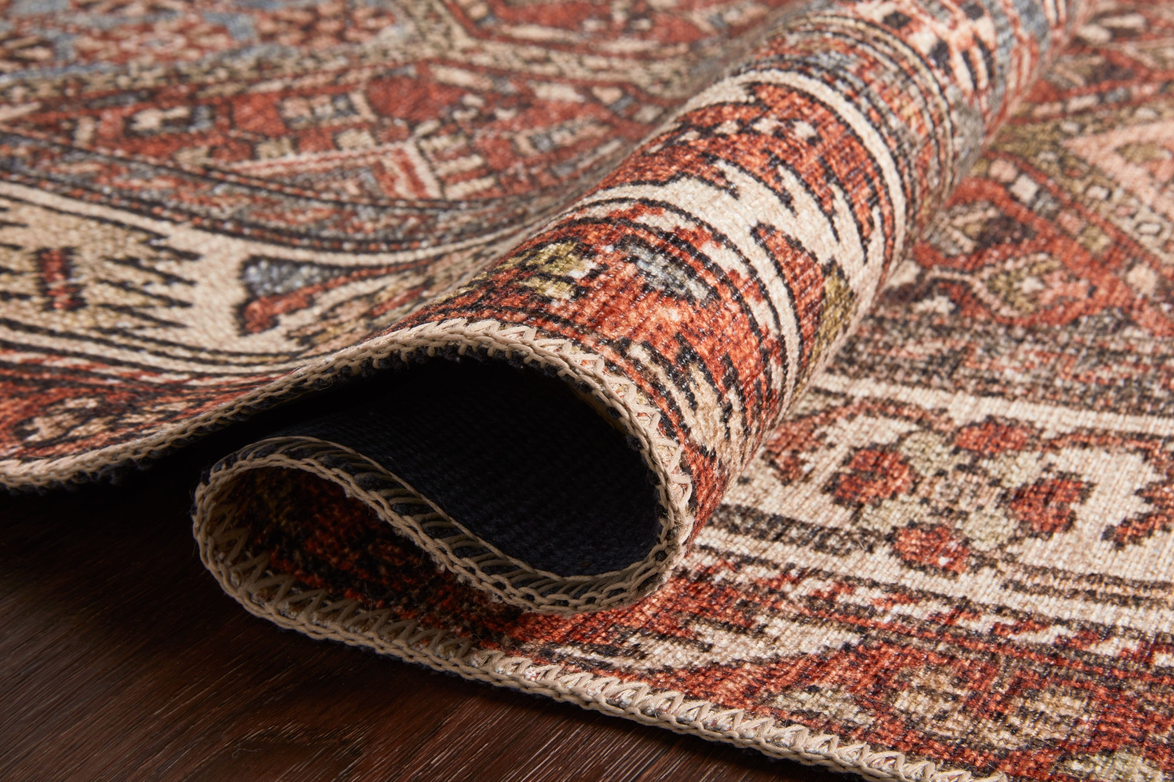 Loloi II Loren Rug Spice / Multi Huck & Peck