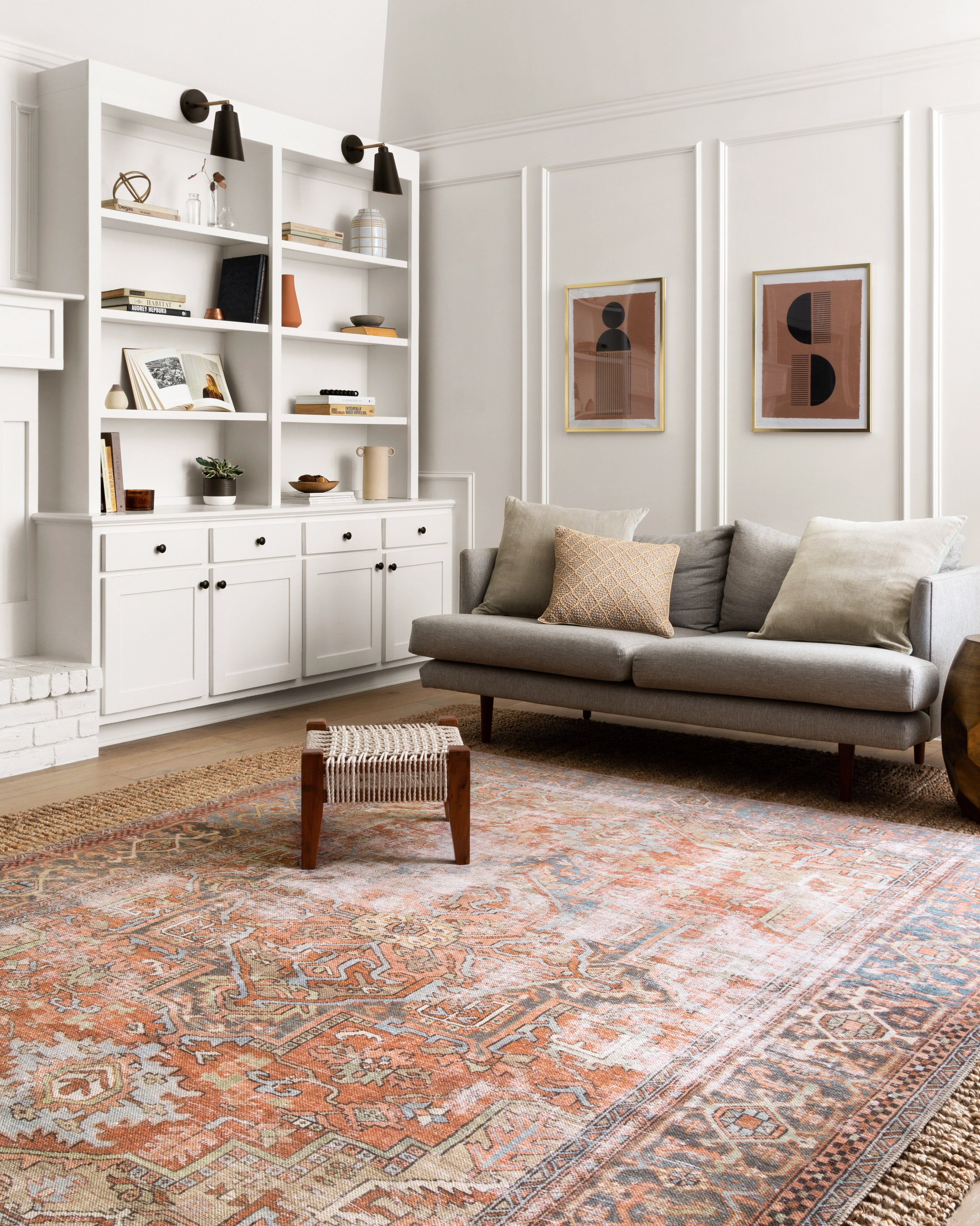 Loloi II Loren Rug | Terracotta / Sky | Huck & Peck