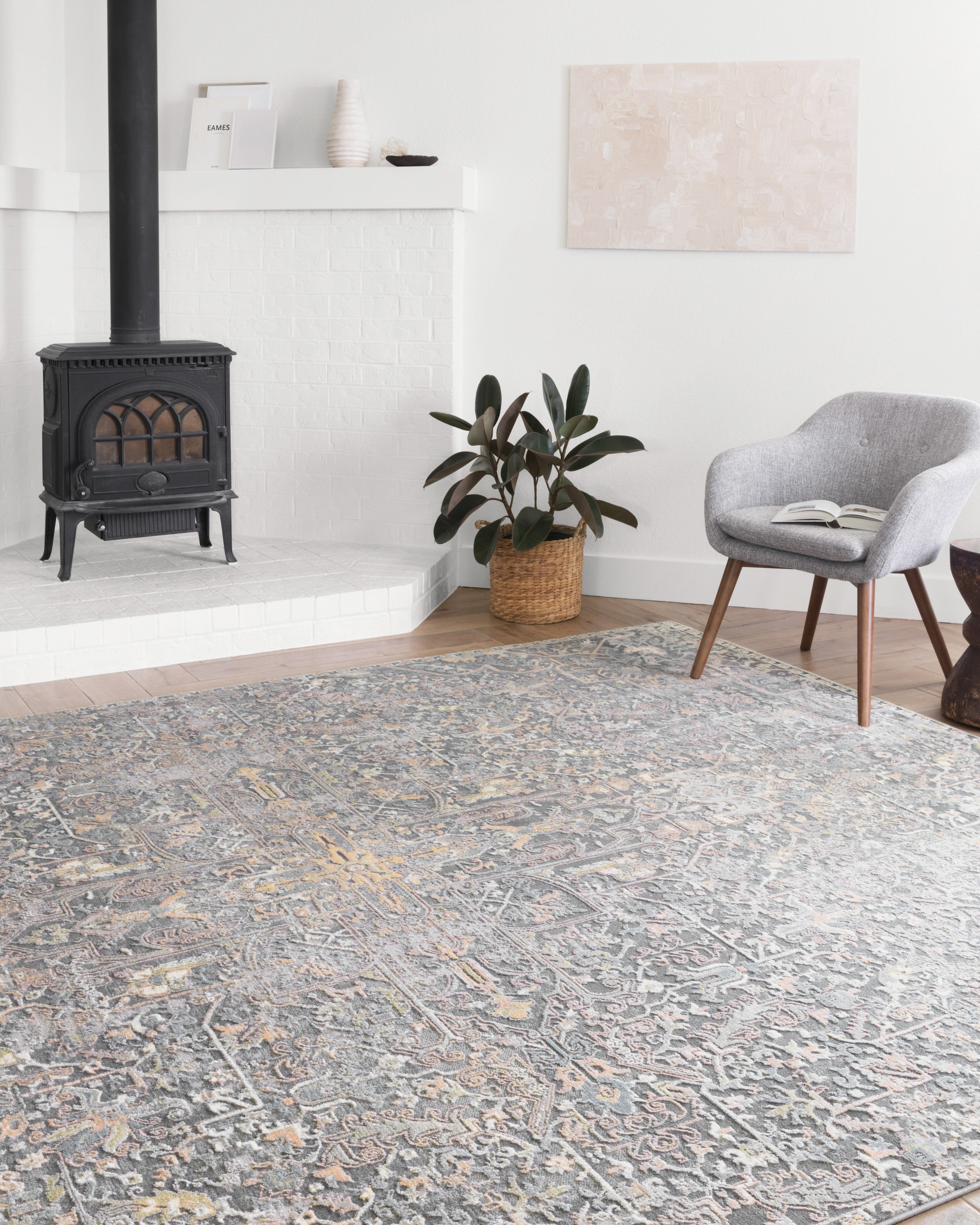 Loloi II Lucia Rug | Charcoal / Multi Loloi