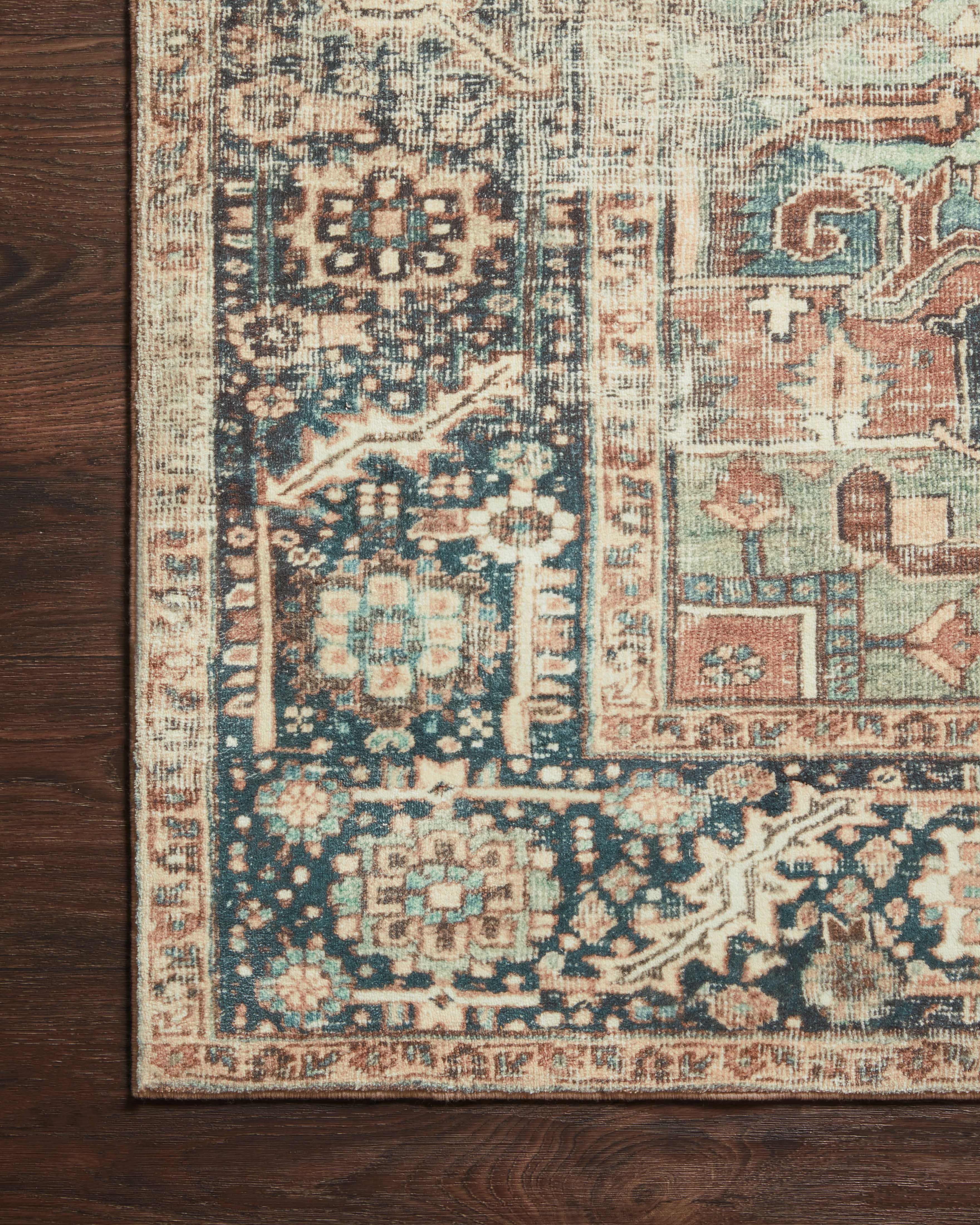 Loloi II Margot Rug | Terracotta / Lagoon Loloi