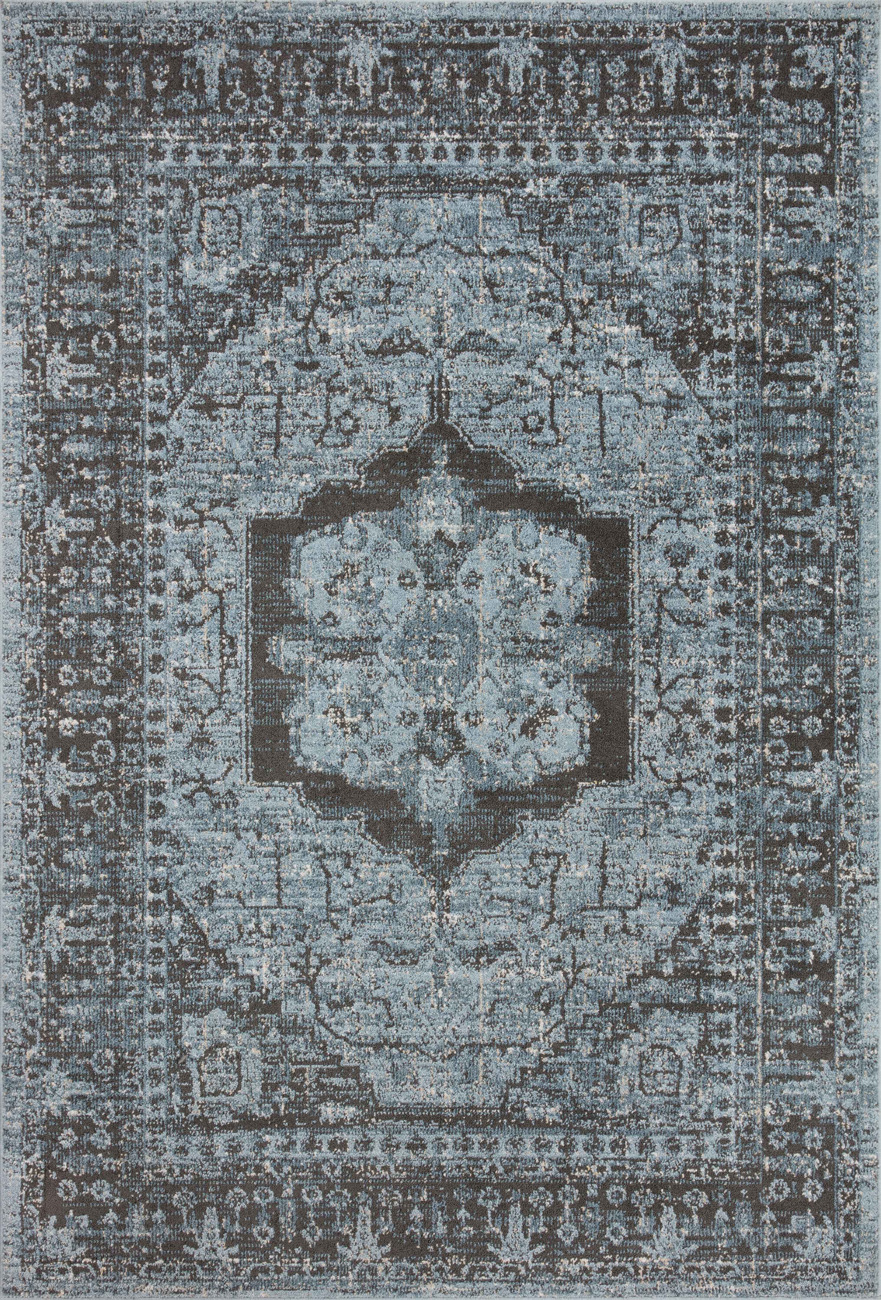 Loloi II Odette Rug | Sky / Charcoal Loloi