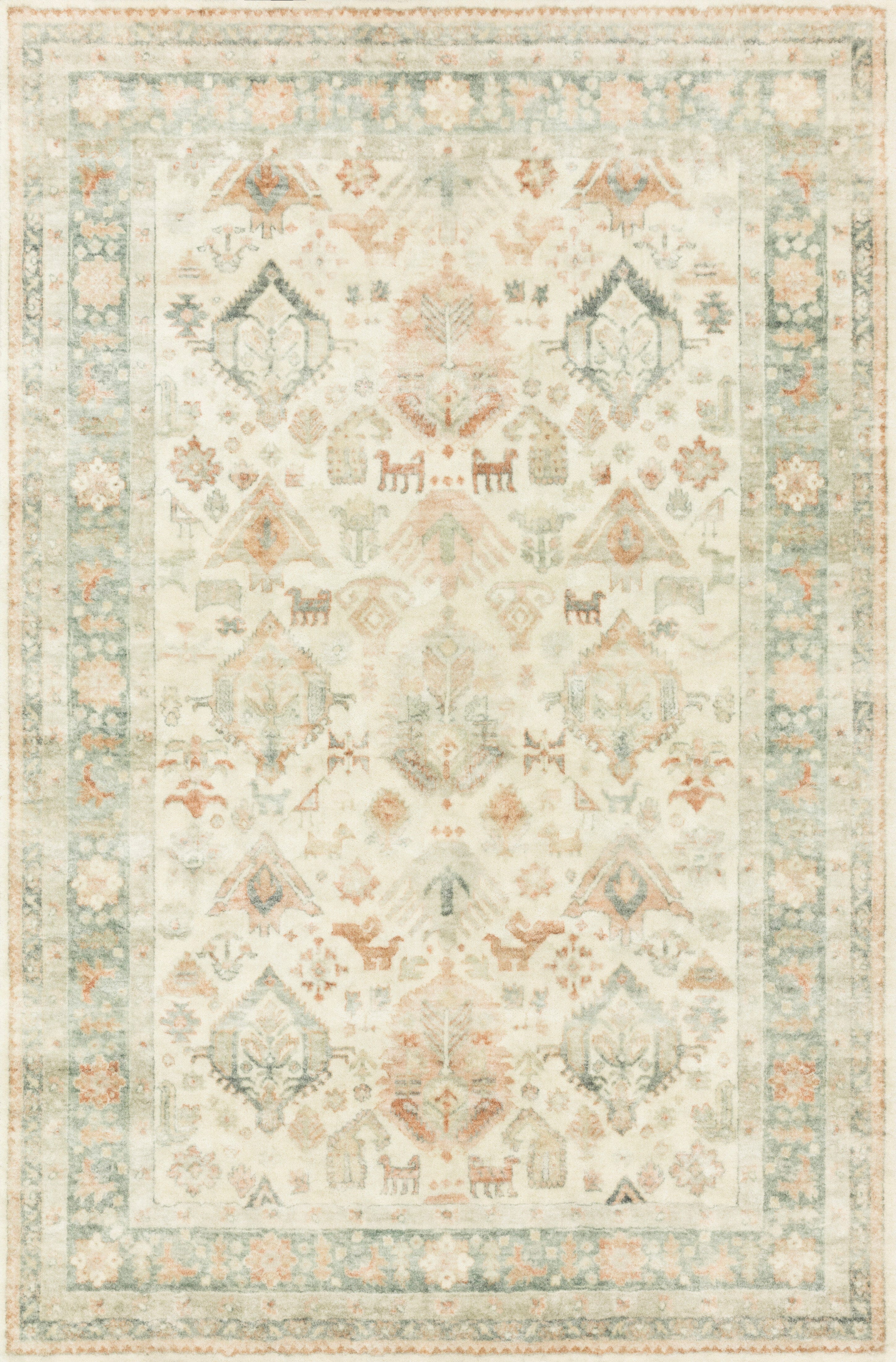 Loloi II Rosette Rug | Beige / Multi Loloi