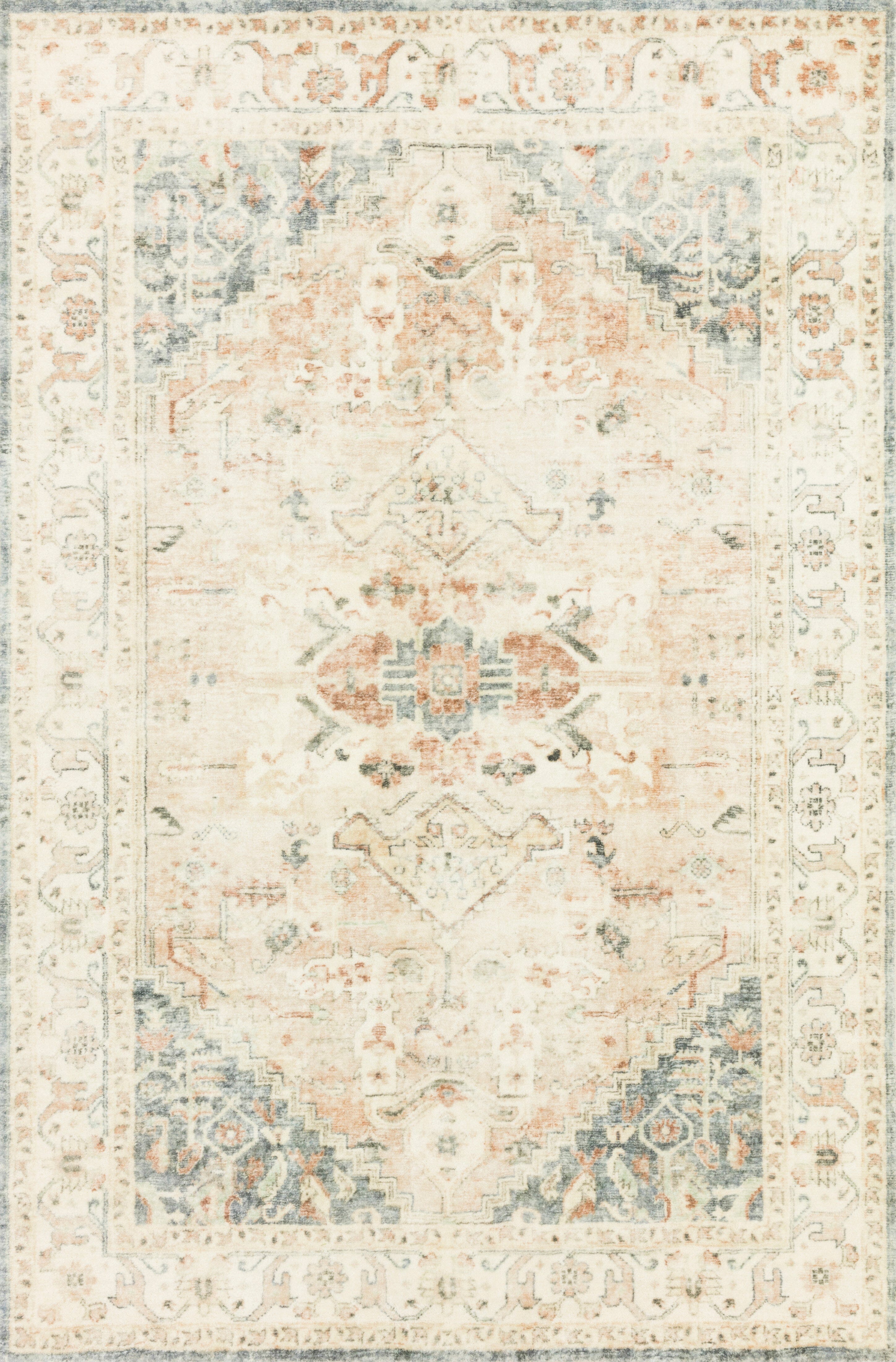 Loloi II Rosette Rug | Clay / Ivory Loloi