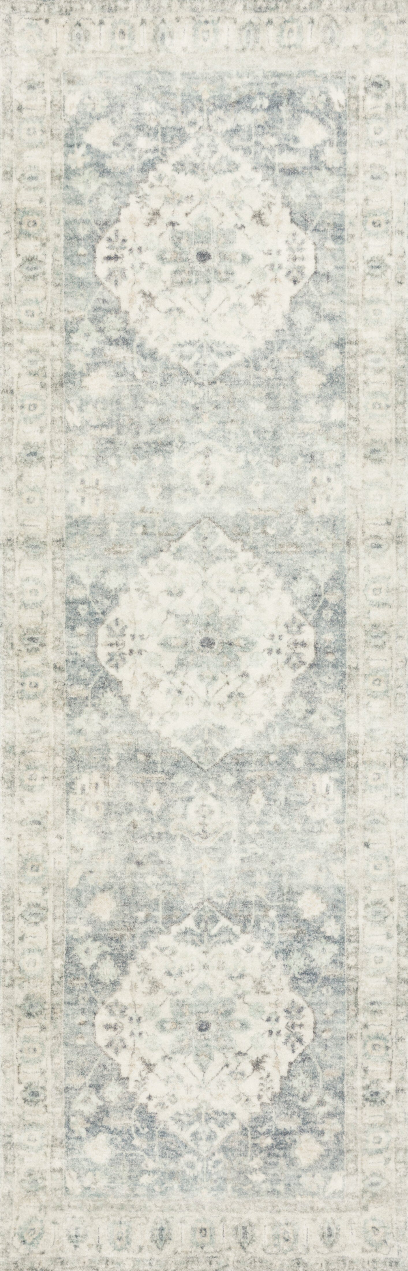 Loloi II Rosette Rug | Denim / Fog Loloi