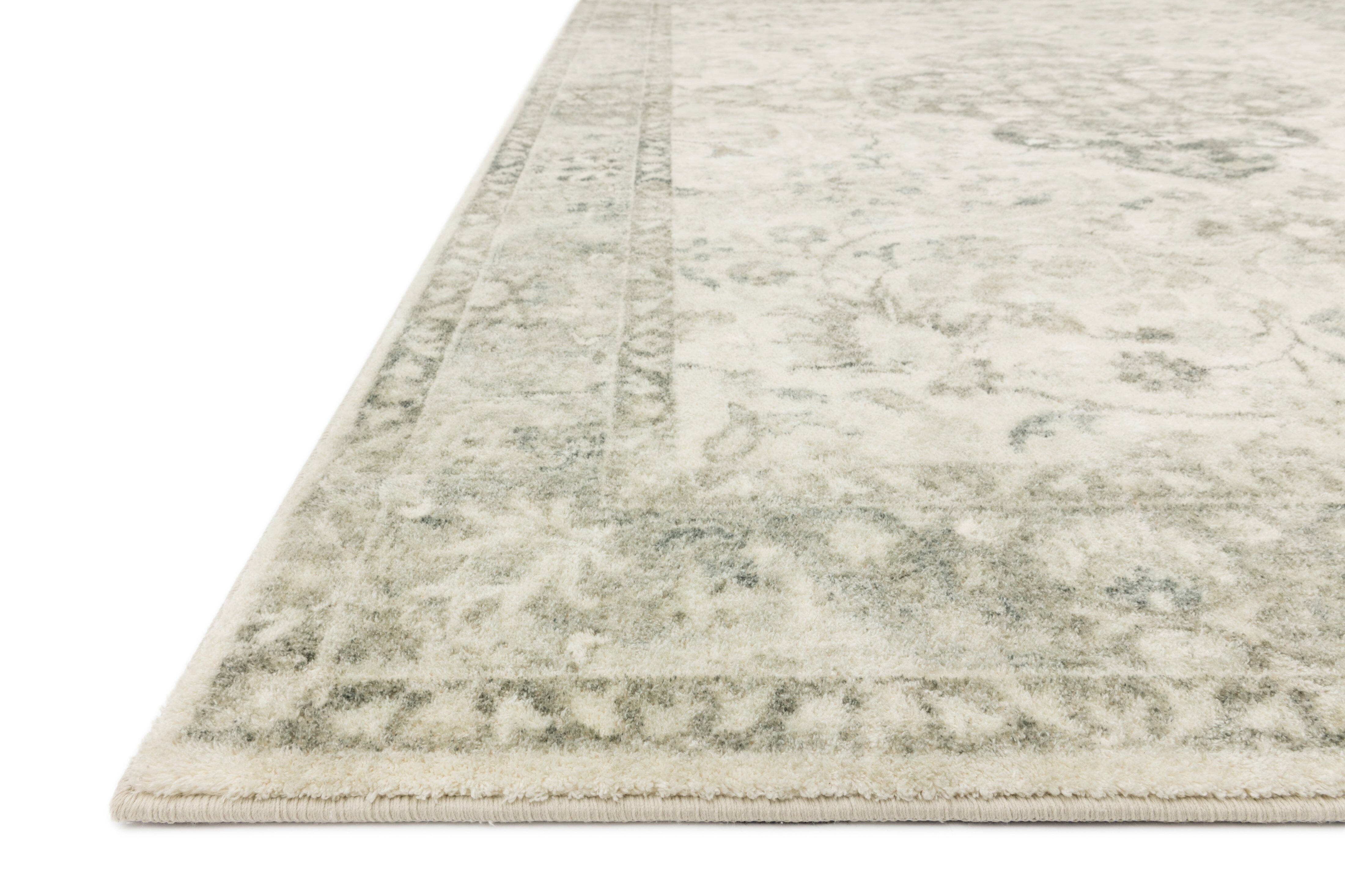 Loloi II Rosette Rug | Ivory / Silver Loloi