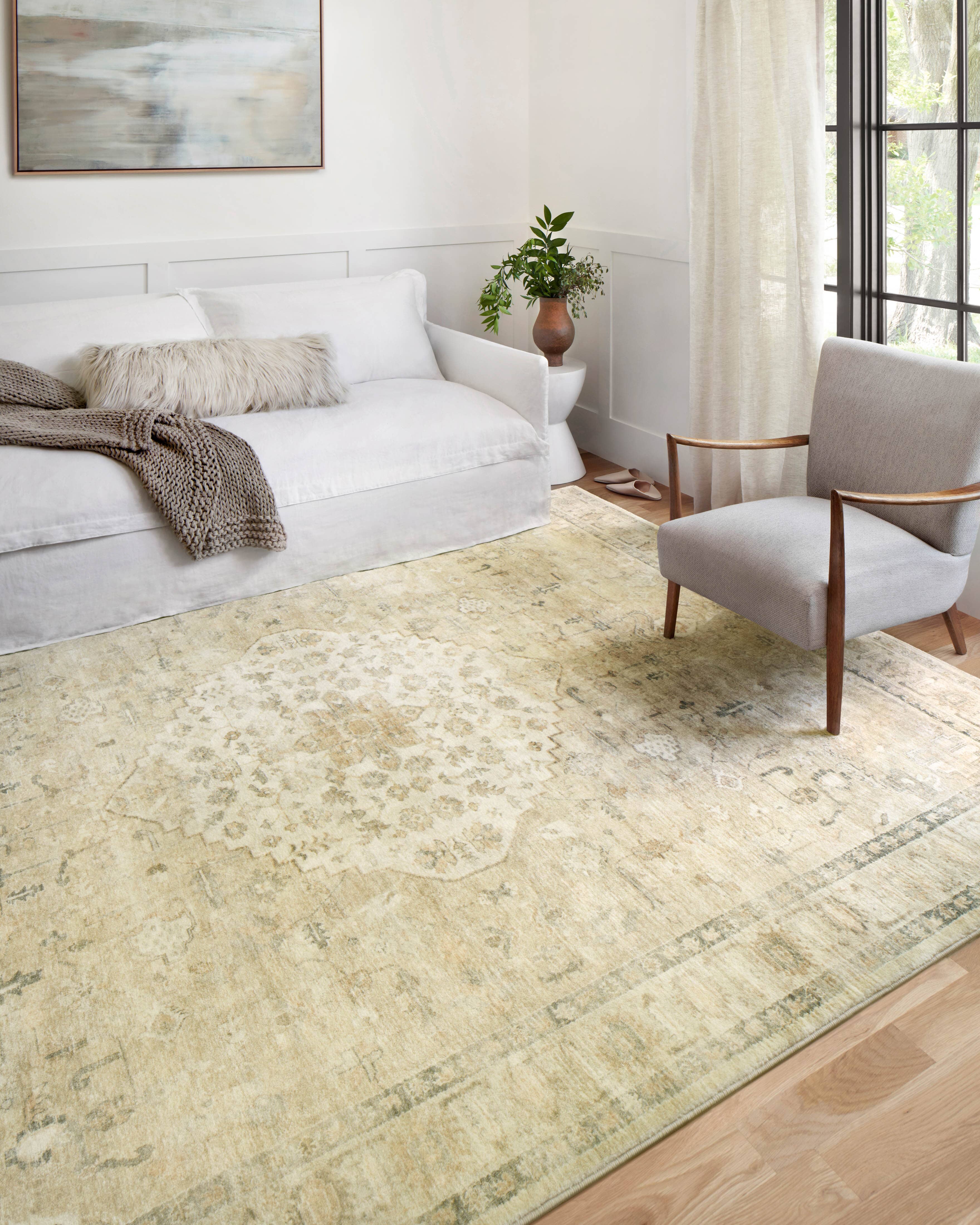 Loloi II Rosette Rug | Sand / Ivory Loloi