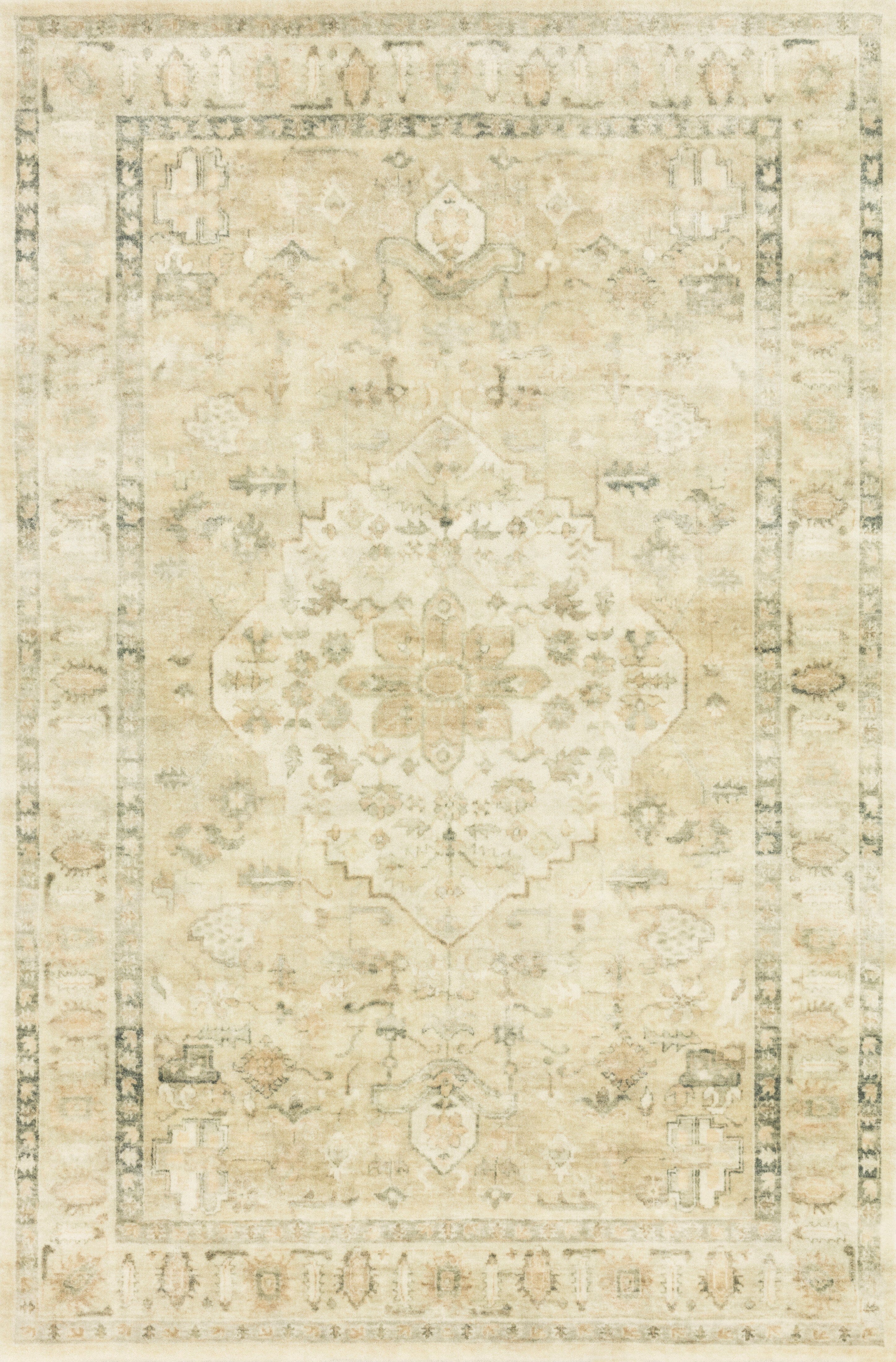 Loloi II Rosette Rug | Sand / Ivory Loloi