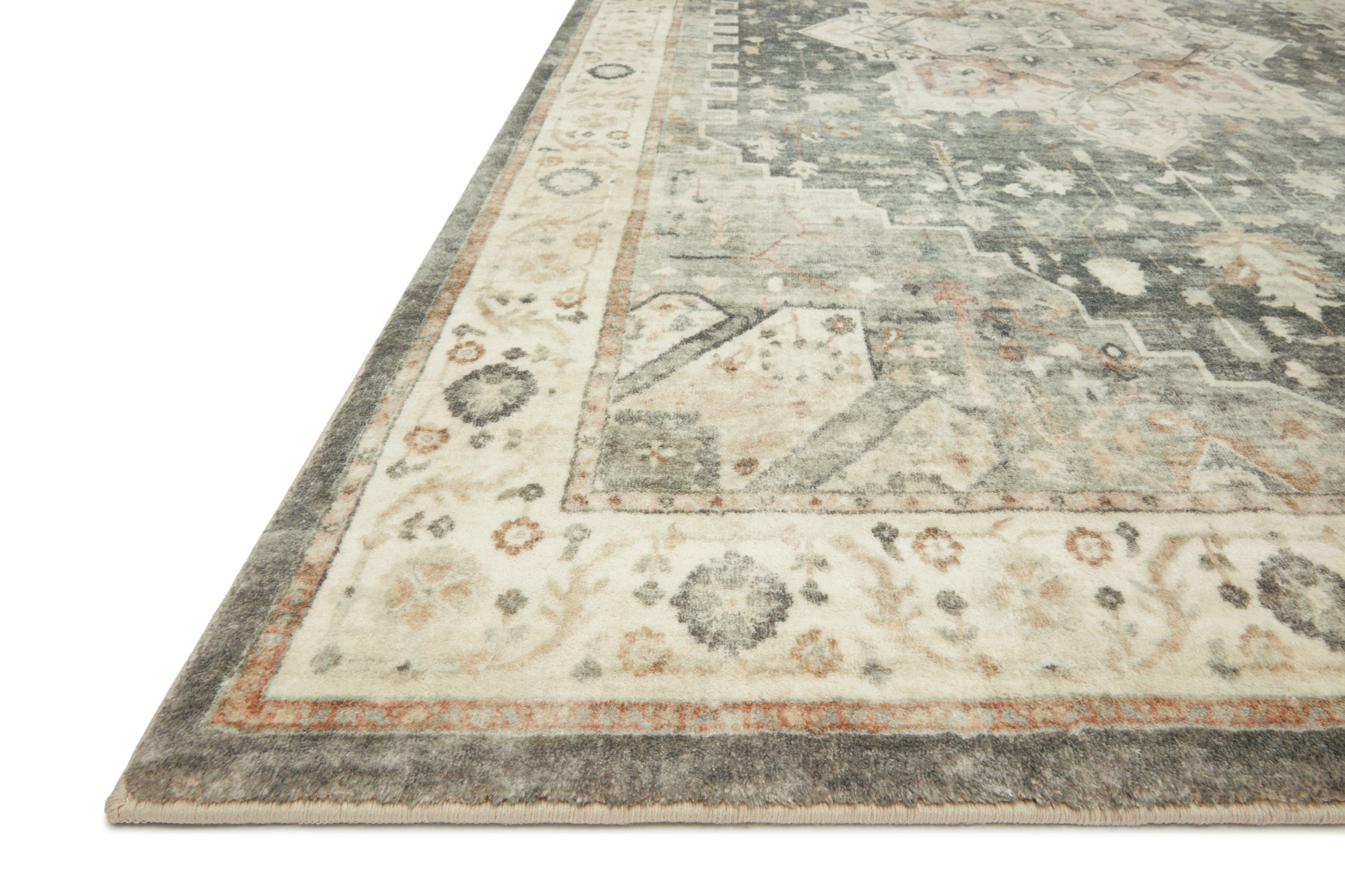 Loloi II Rosette Rug | Slate / Ivory Loloi