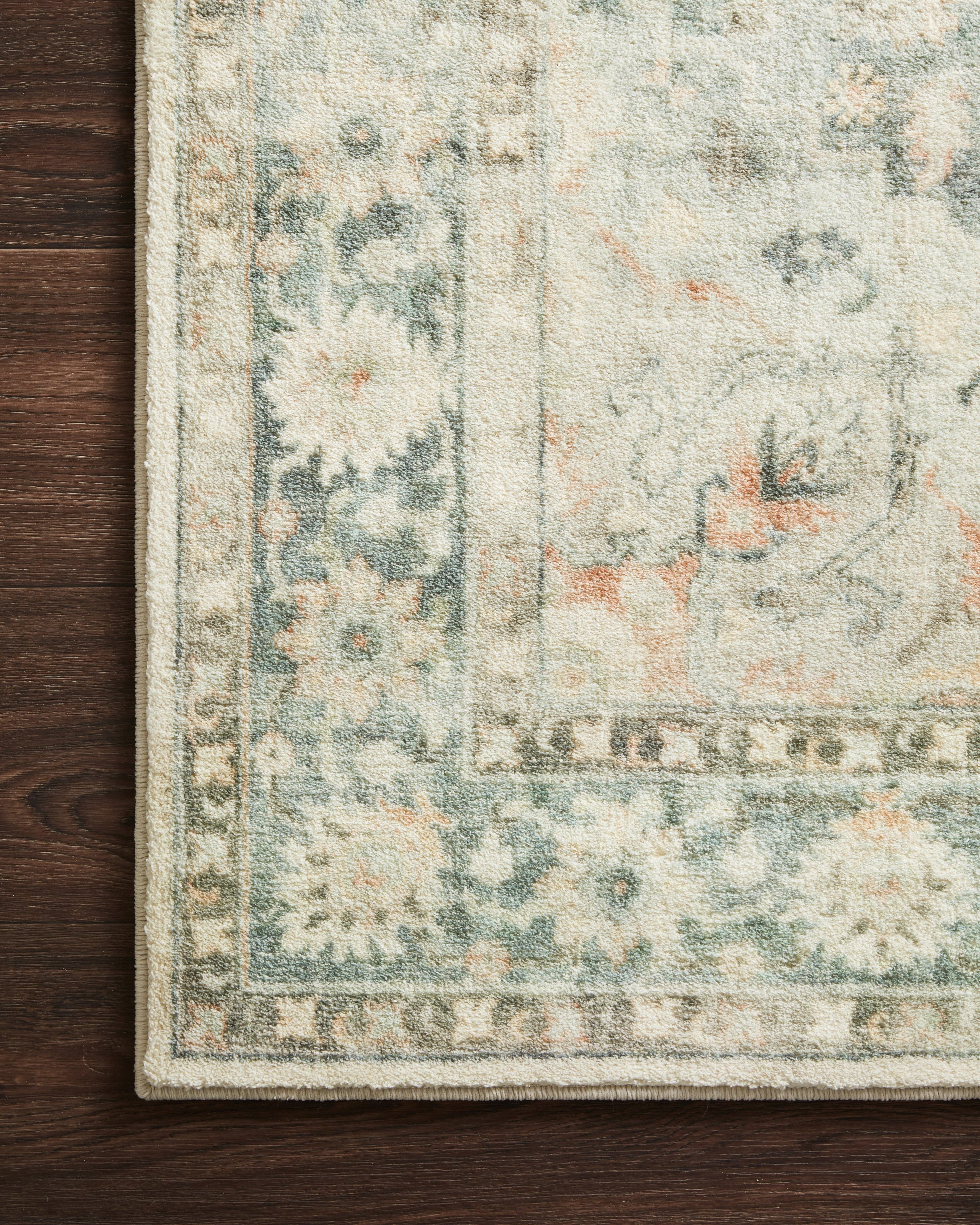 Loloi II Rosette Rug | Teal / Ivory Loloi