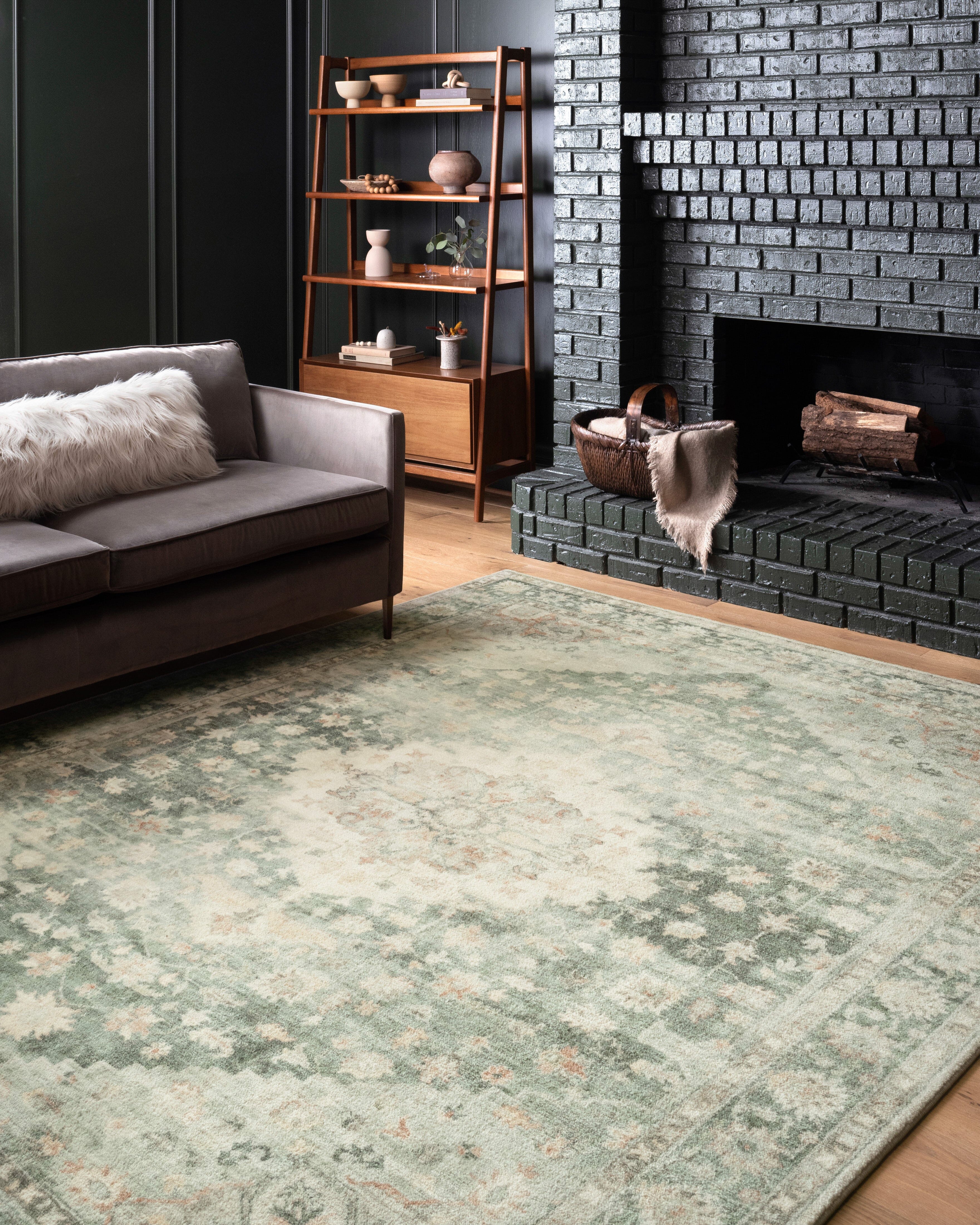 Loloi II Rosette Rug | Teal / Ivory Loloi