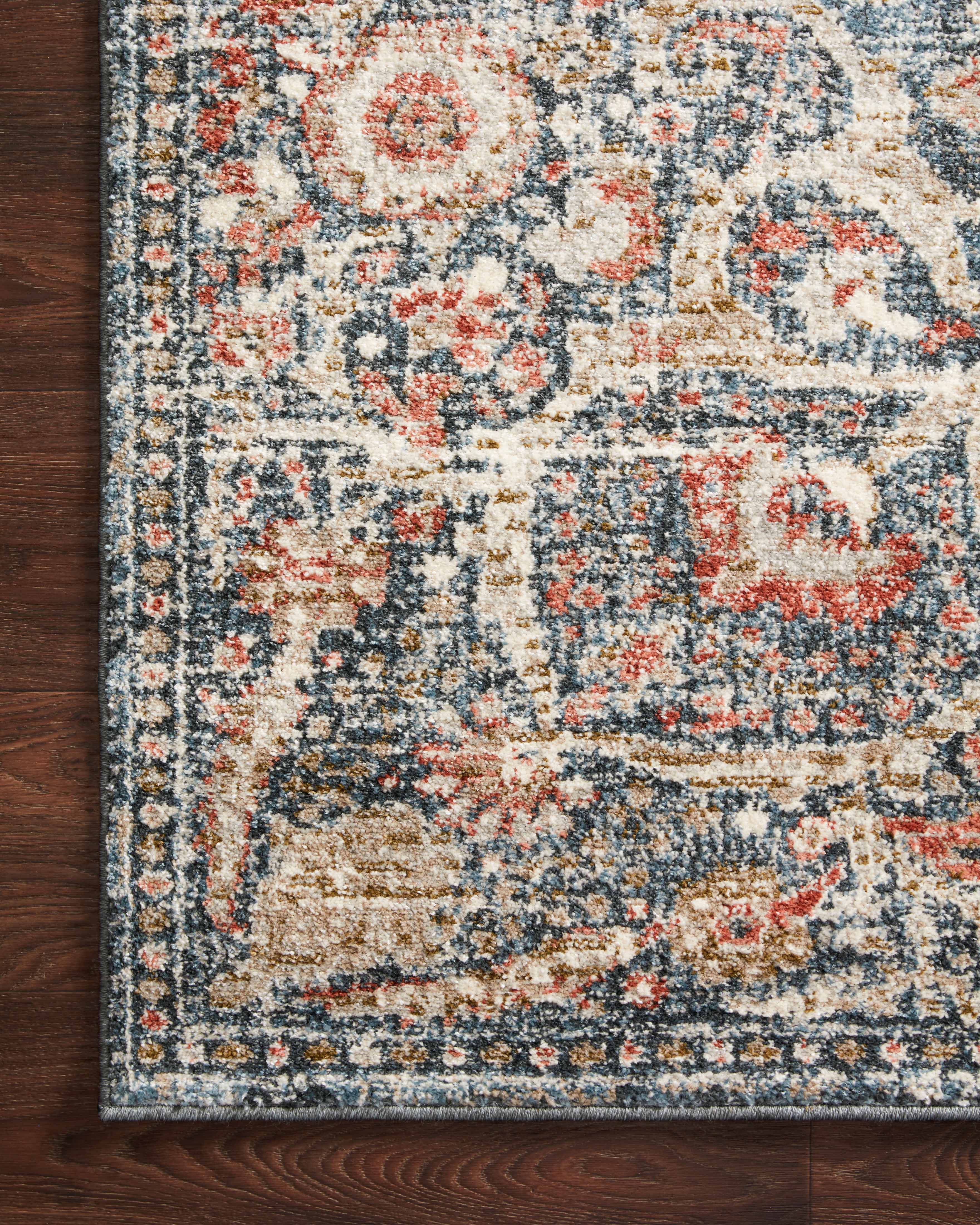 Loloi II Saban Rug | Blue / Spice Loloi