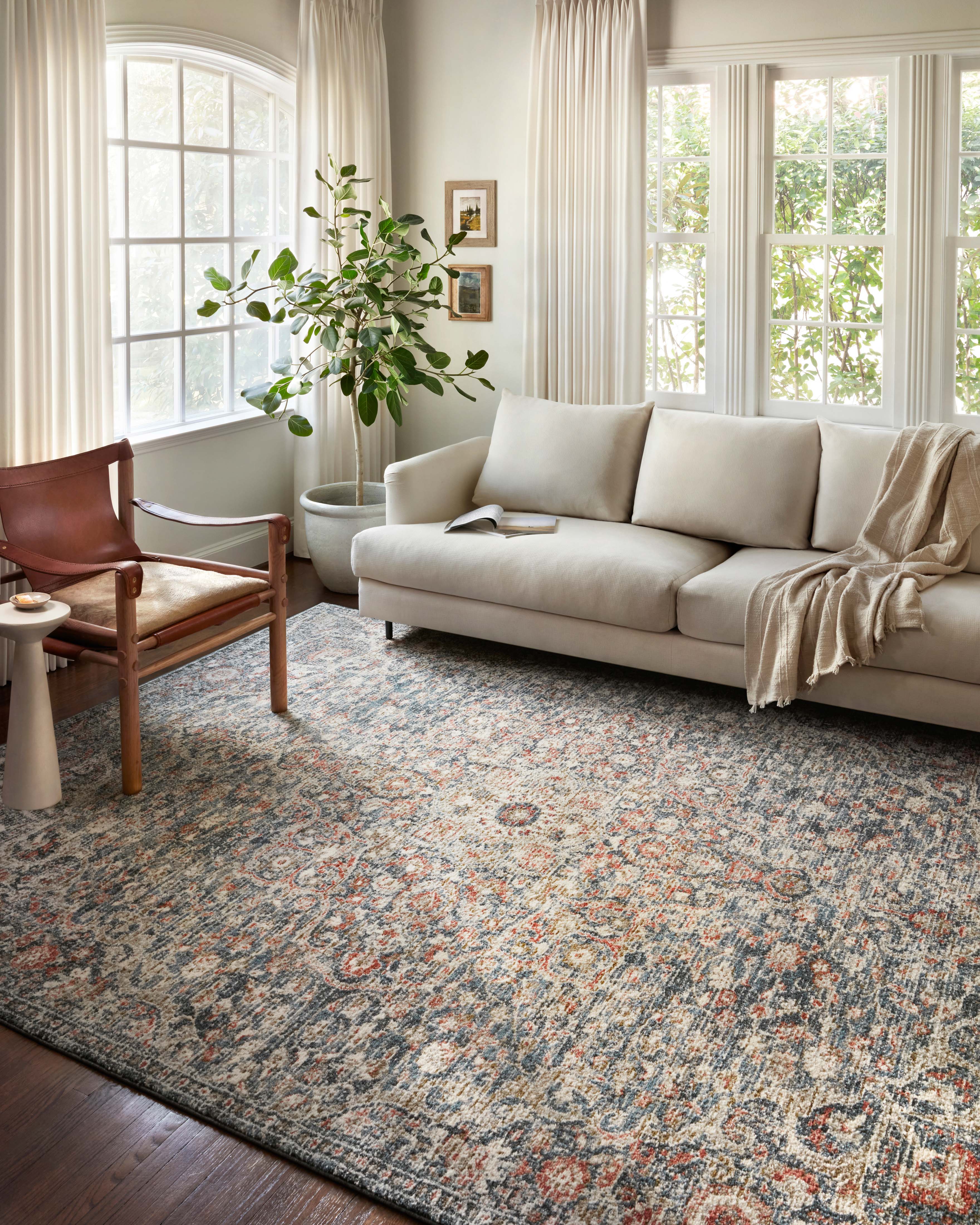 Loloi II Saban Rug | Blue / Spice Loloi