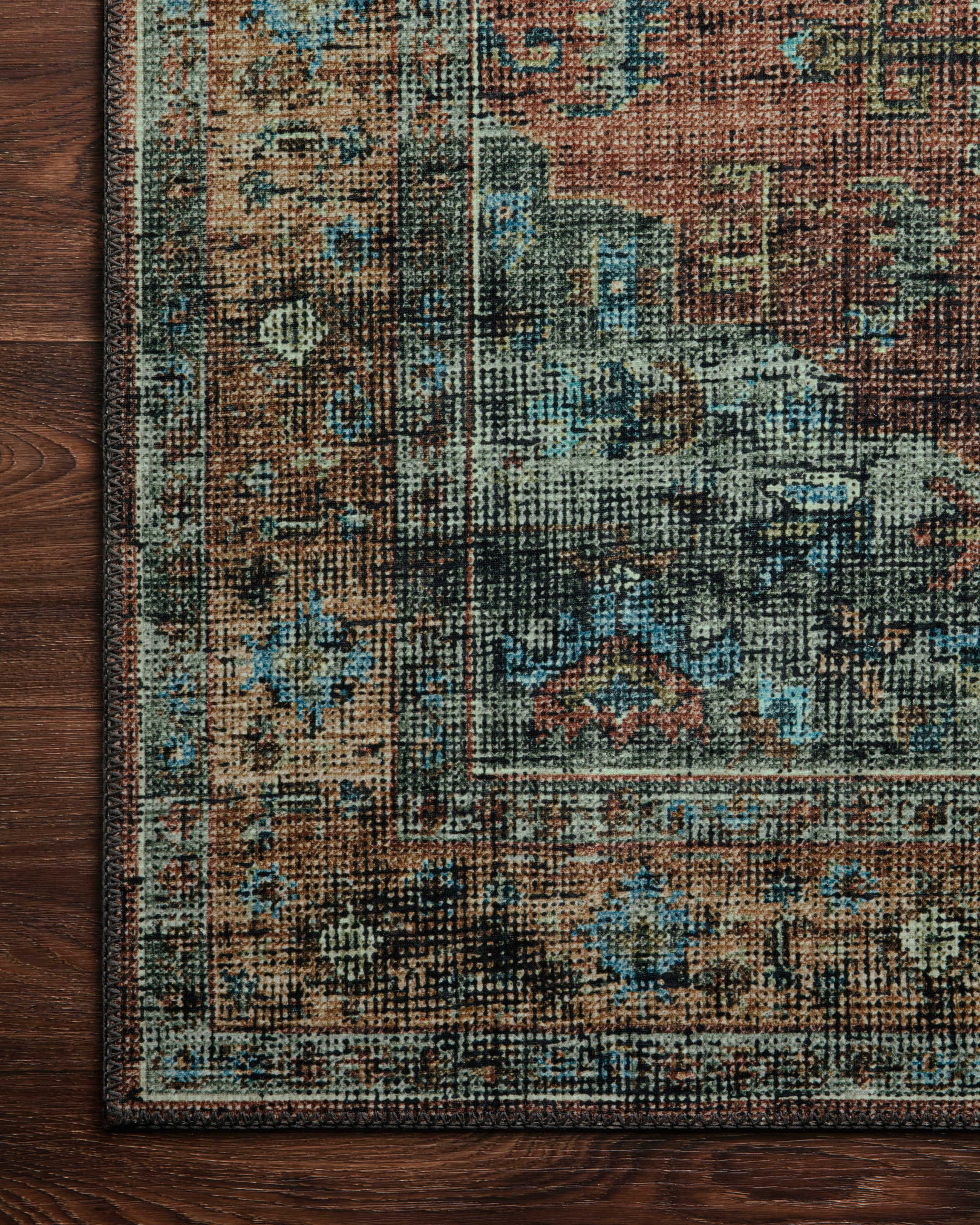 Loloi II Skye Rug | Terracotta / Sky Loloi