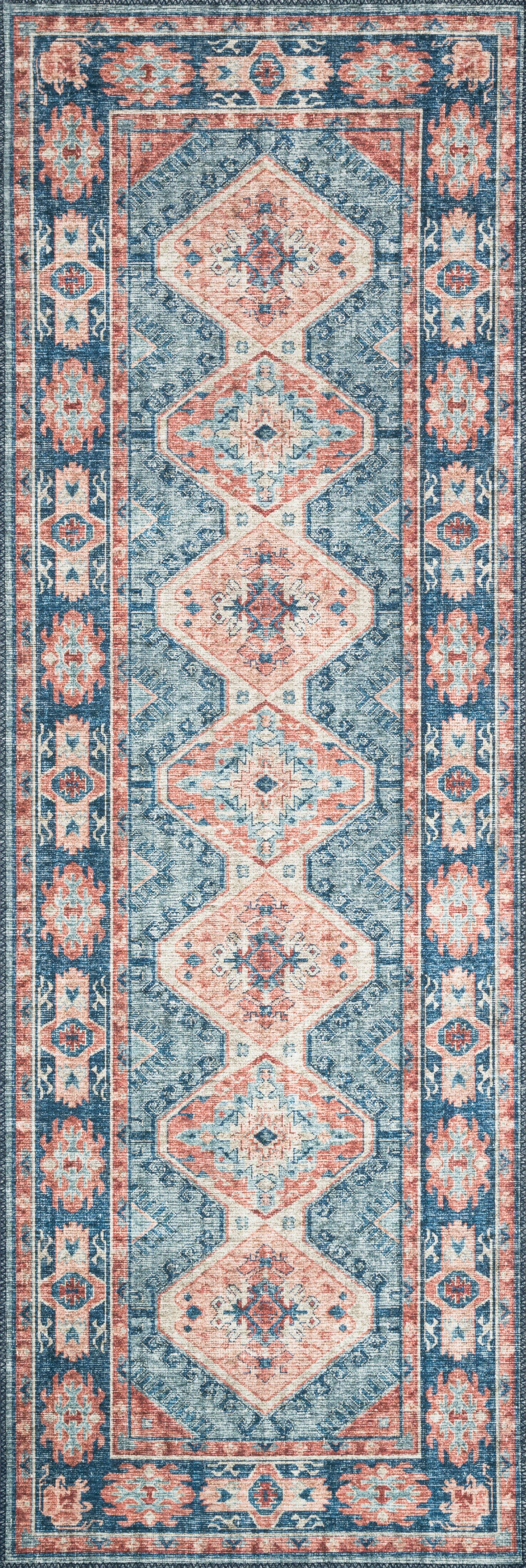 Loloi II Skye Rug | Turquoise / Terracotta Loloi