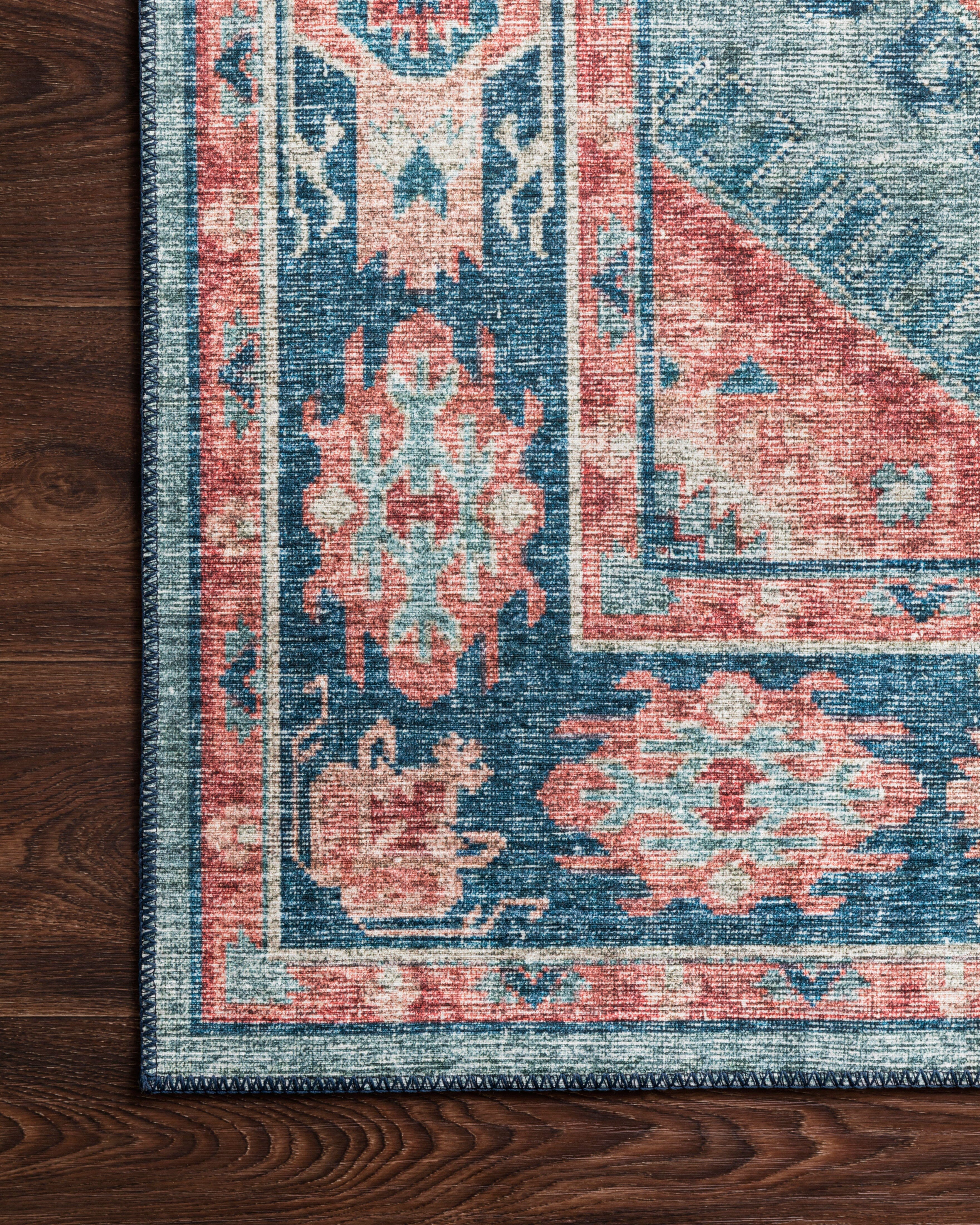 Loloi II Skye Rug | Turquoise / Terracotta Loloi