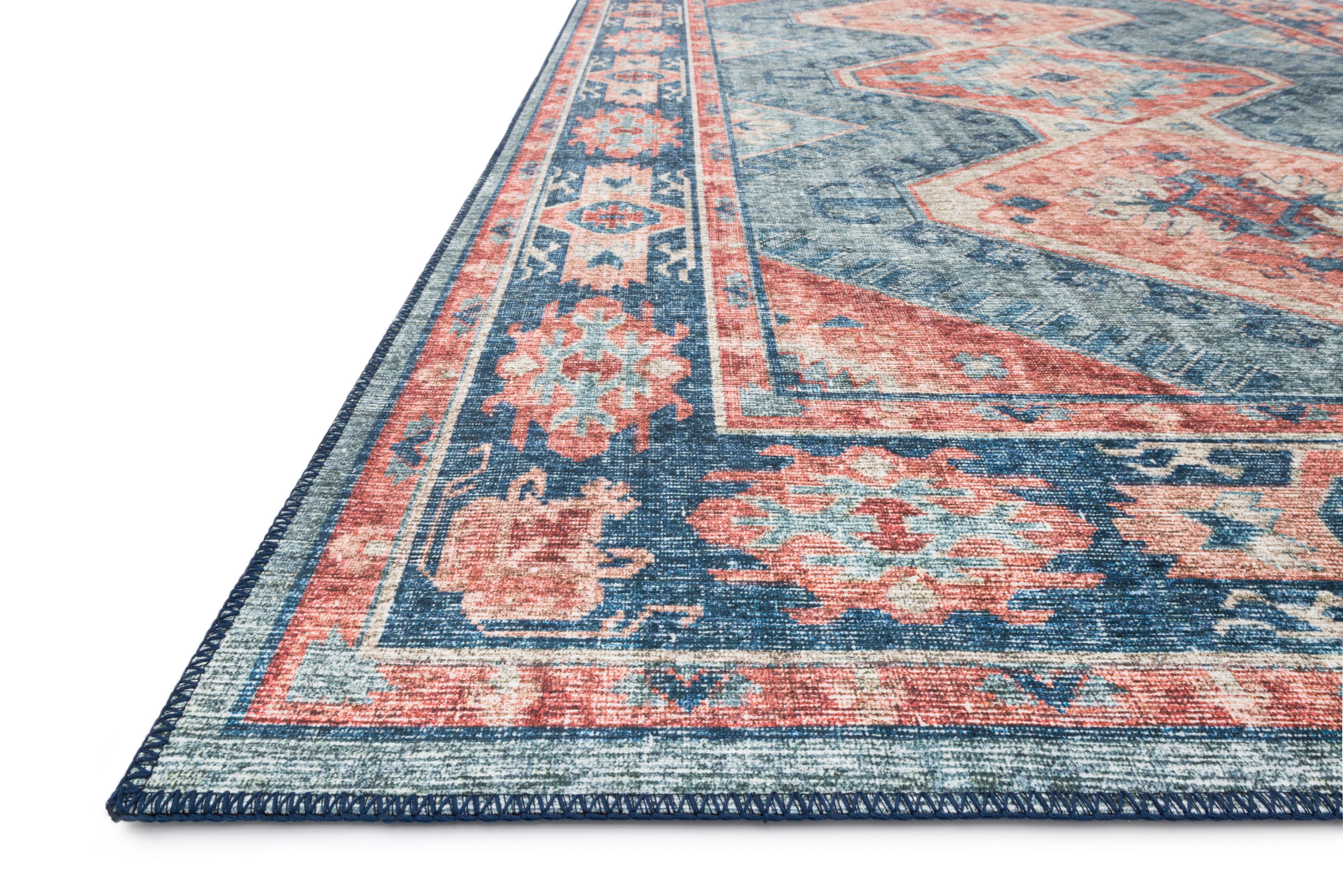 Loloi II Skye Rug | Turquoise / Terracotta Loloi