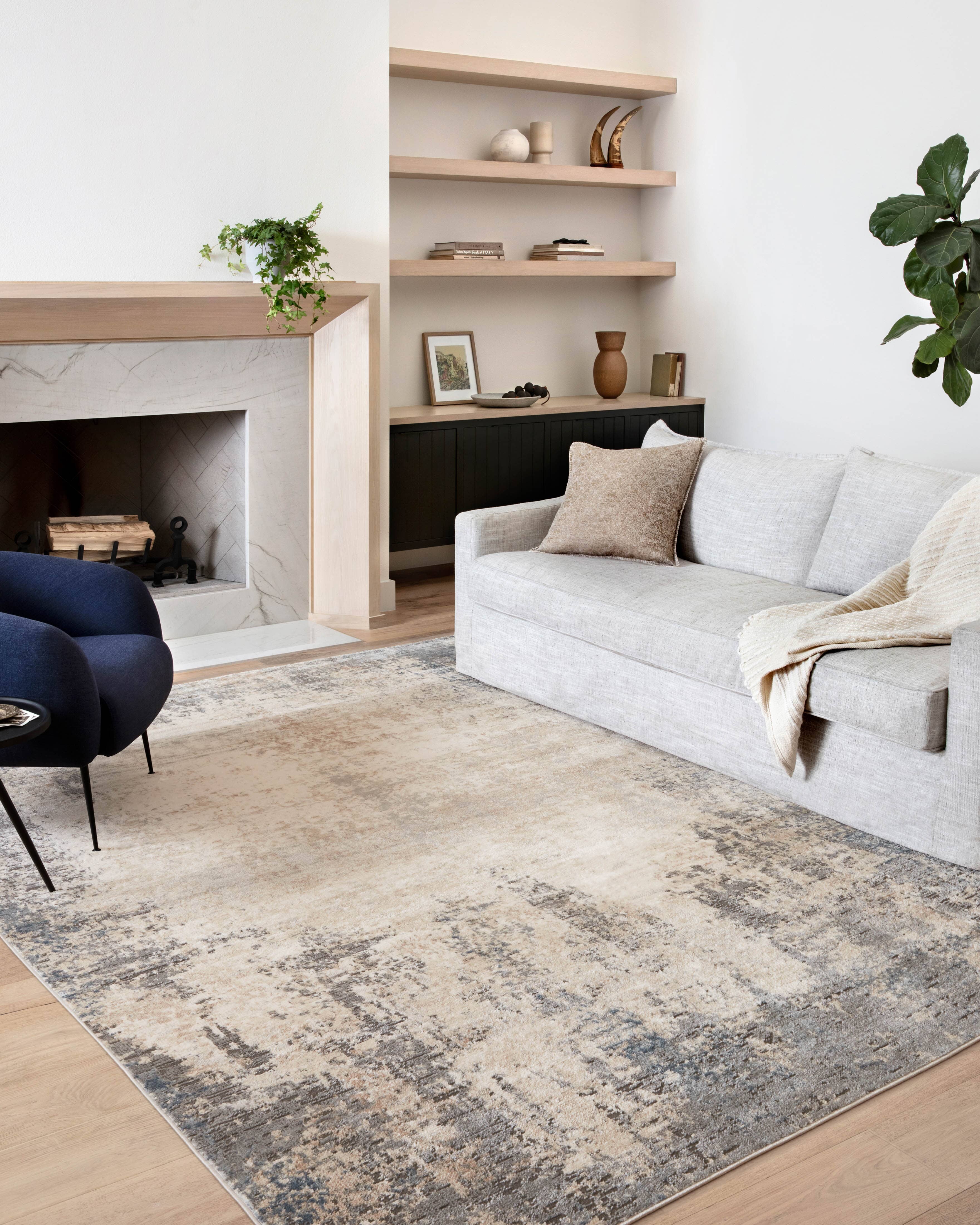 Loloi II Teagan Rug | Ivory / Mist Loloi