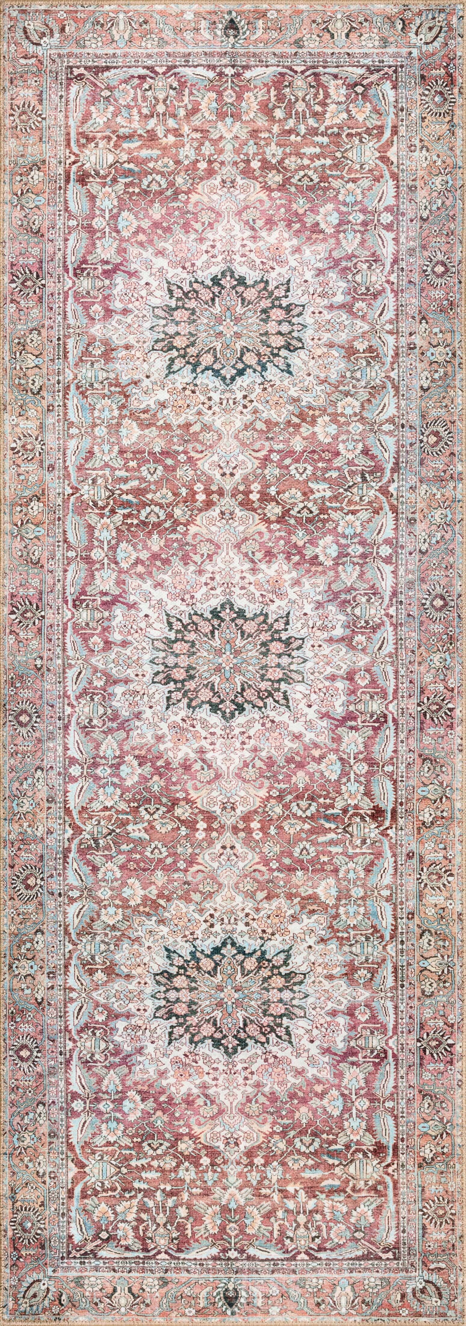 Loloi II Wynter Rug | Tomato / Teal Loloi