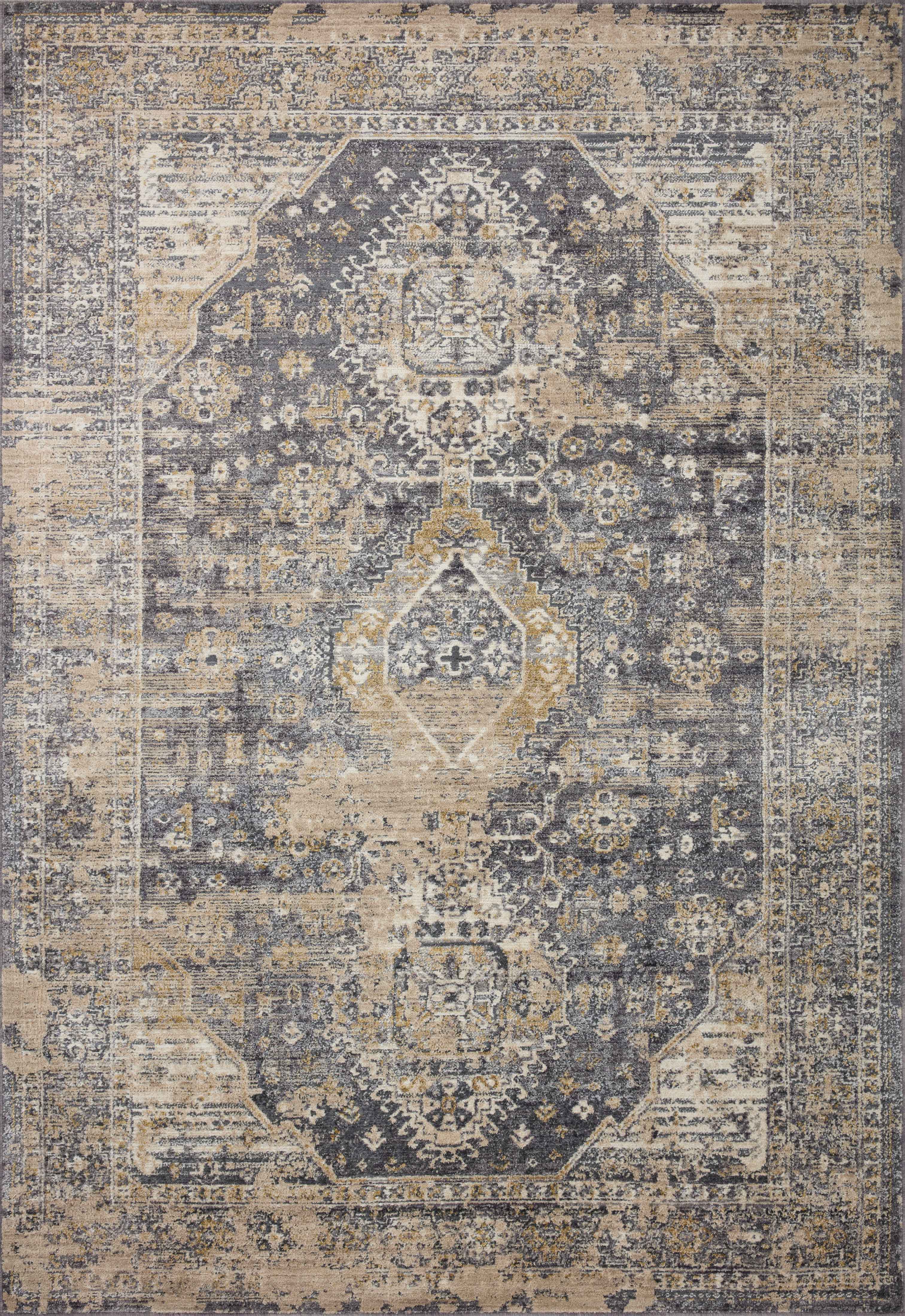 Loloi Indra Rug | Charcoal / Natural Loloi