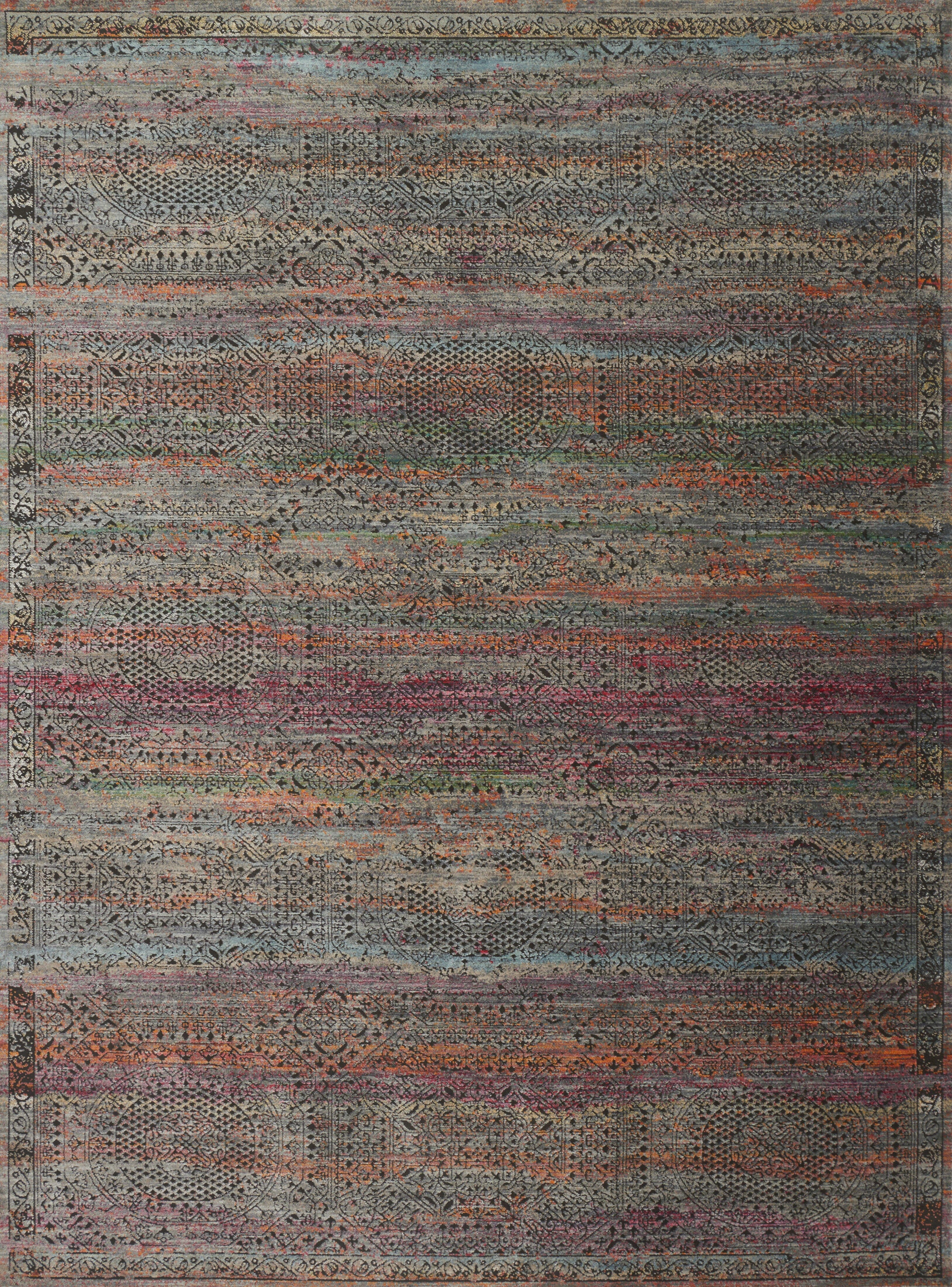 Loloi Javari Rug | Charcoal / Sunset Loloi