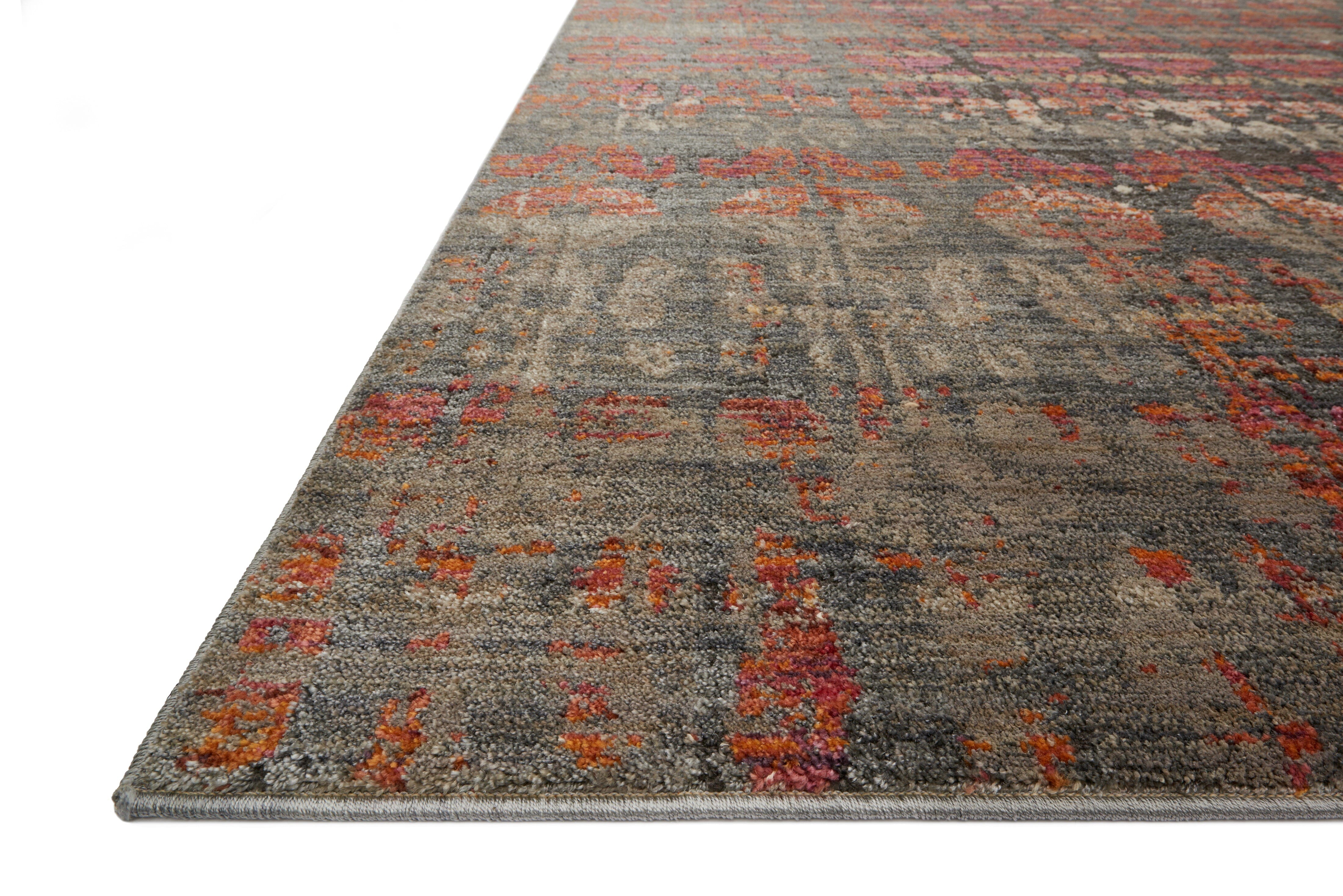 Loloi Javari Rug | Steel / Sunrise Loloi