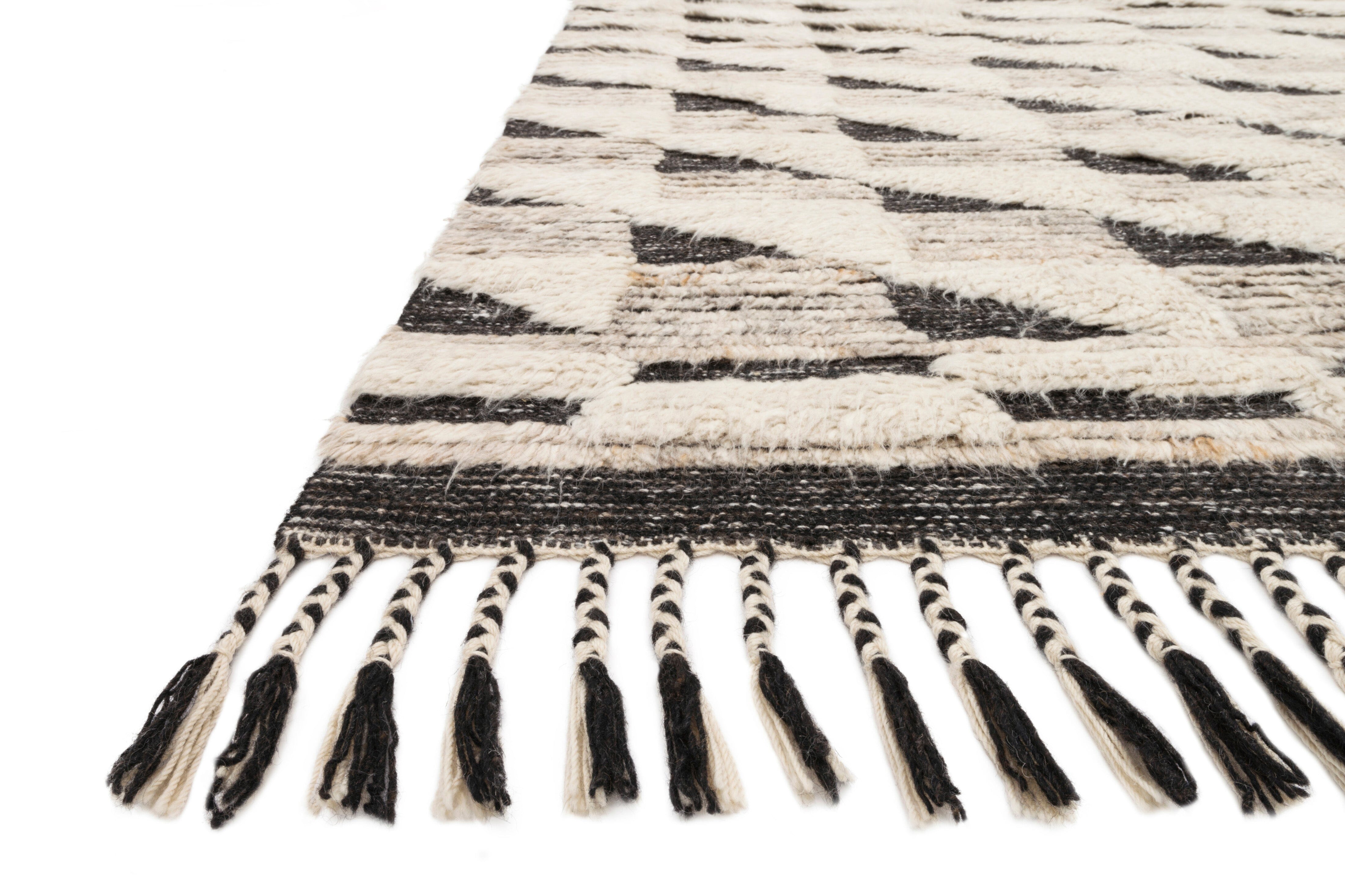 Loloi Khalid Rug | Natural / Black Loloi