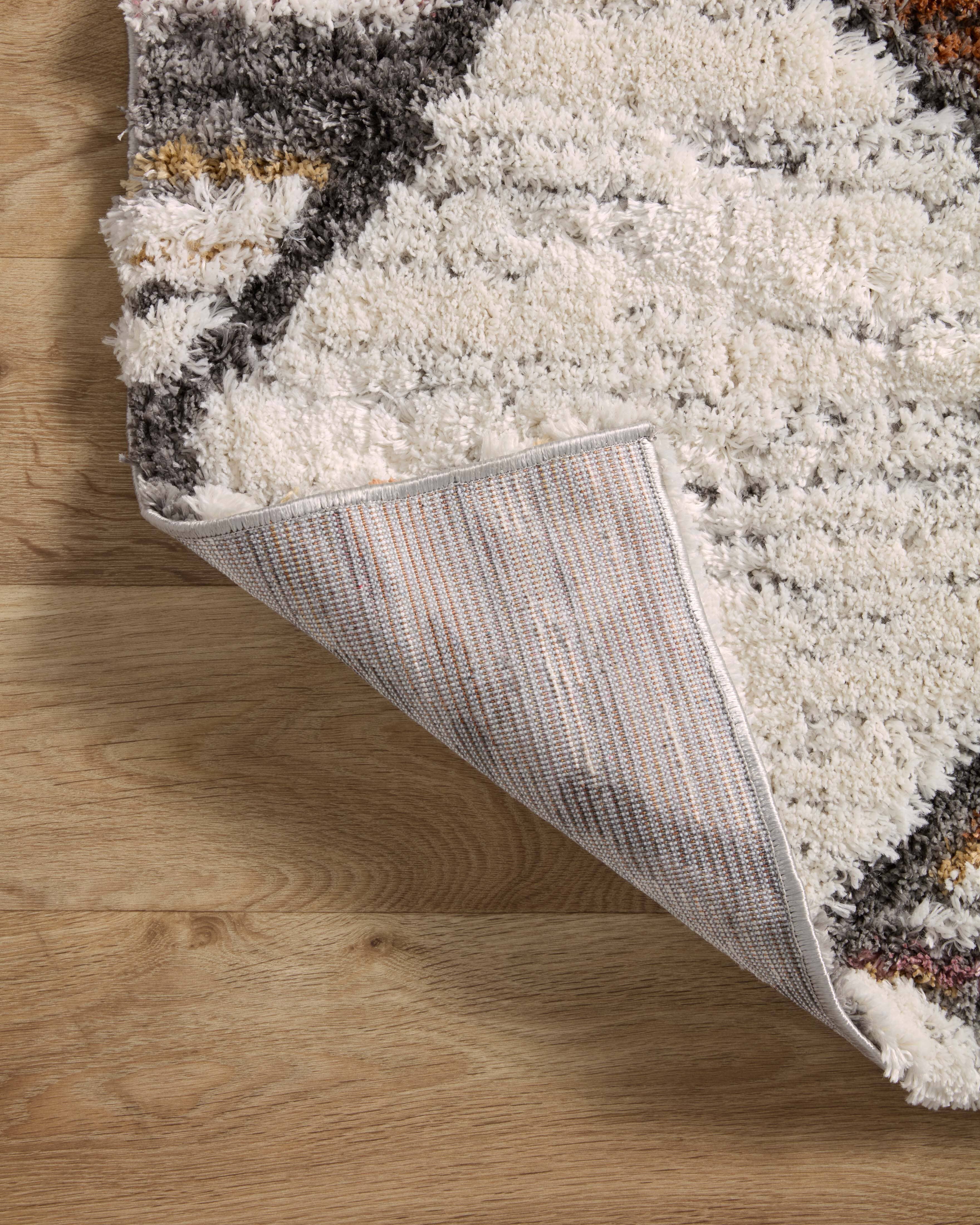 Loloi Levitt Shag Rug | Ivory / Fiesta Loloi