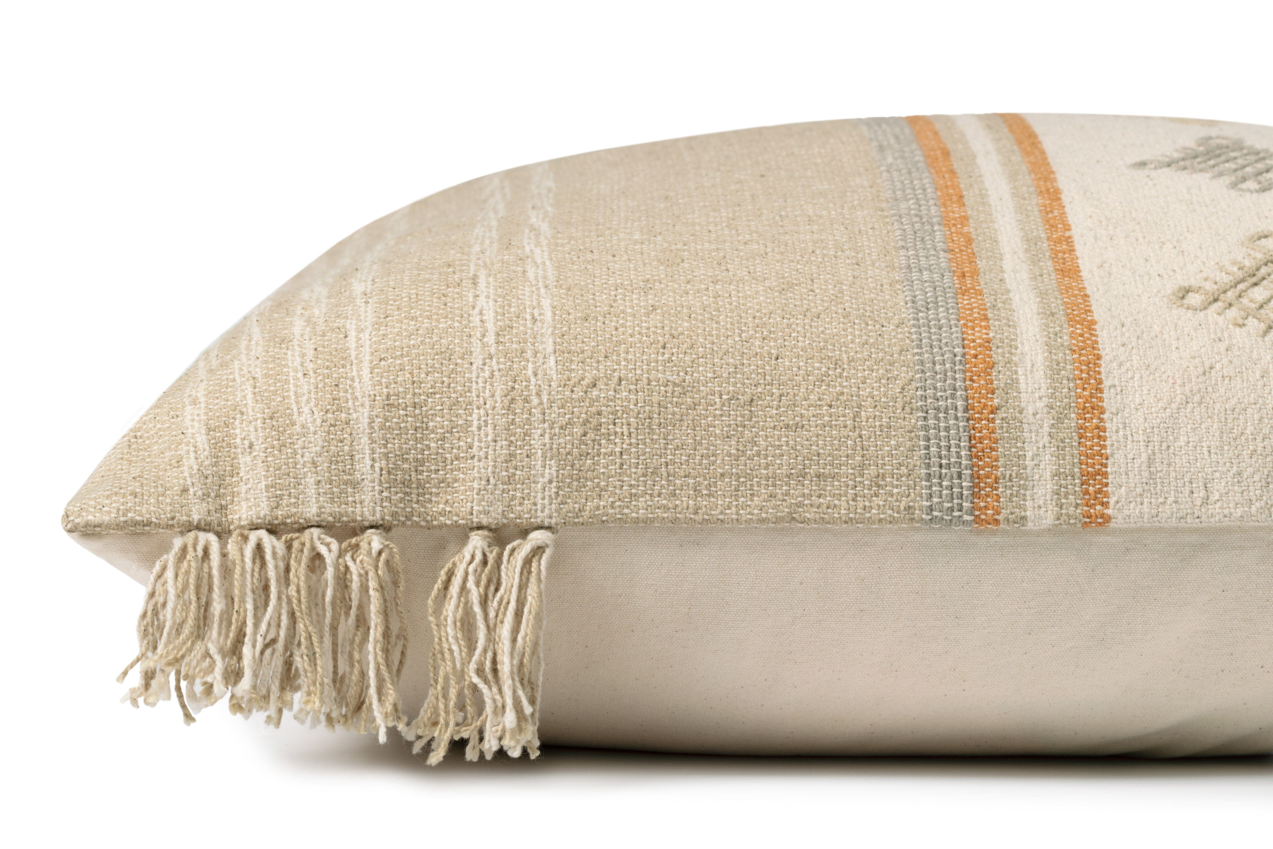 Loloi Pillow | Beige / Orange Loloi