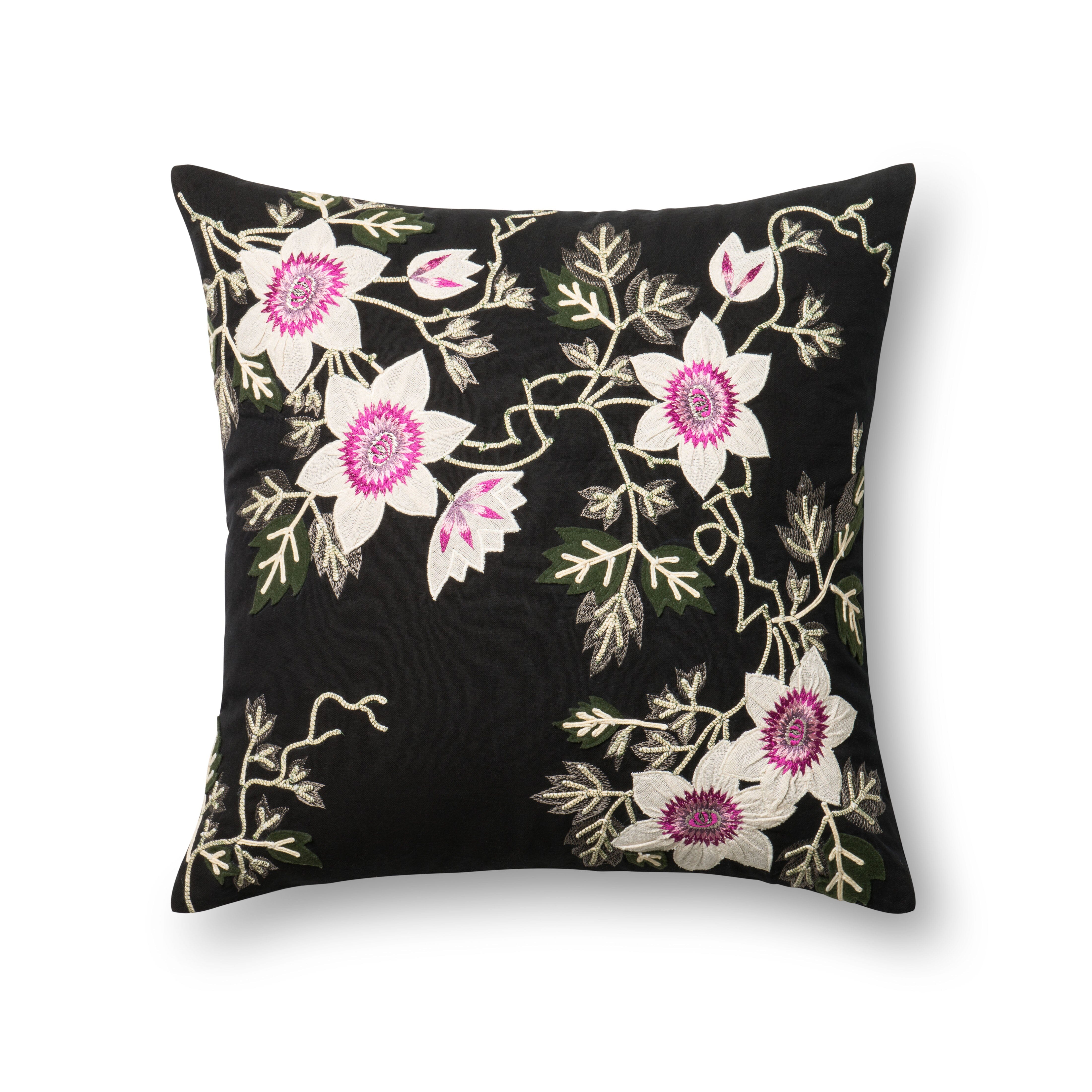 Loloi Pillow | Black / Ivory Loloi