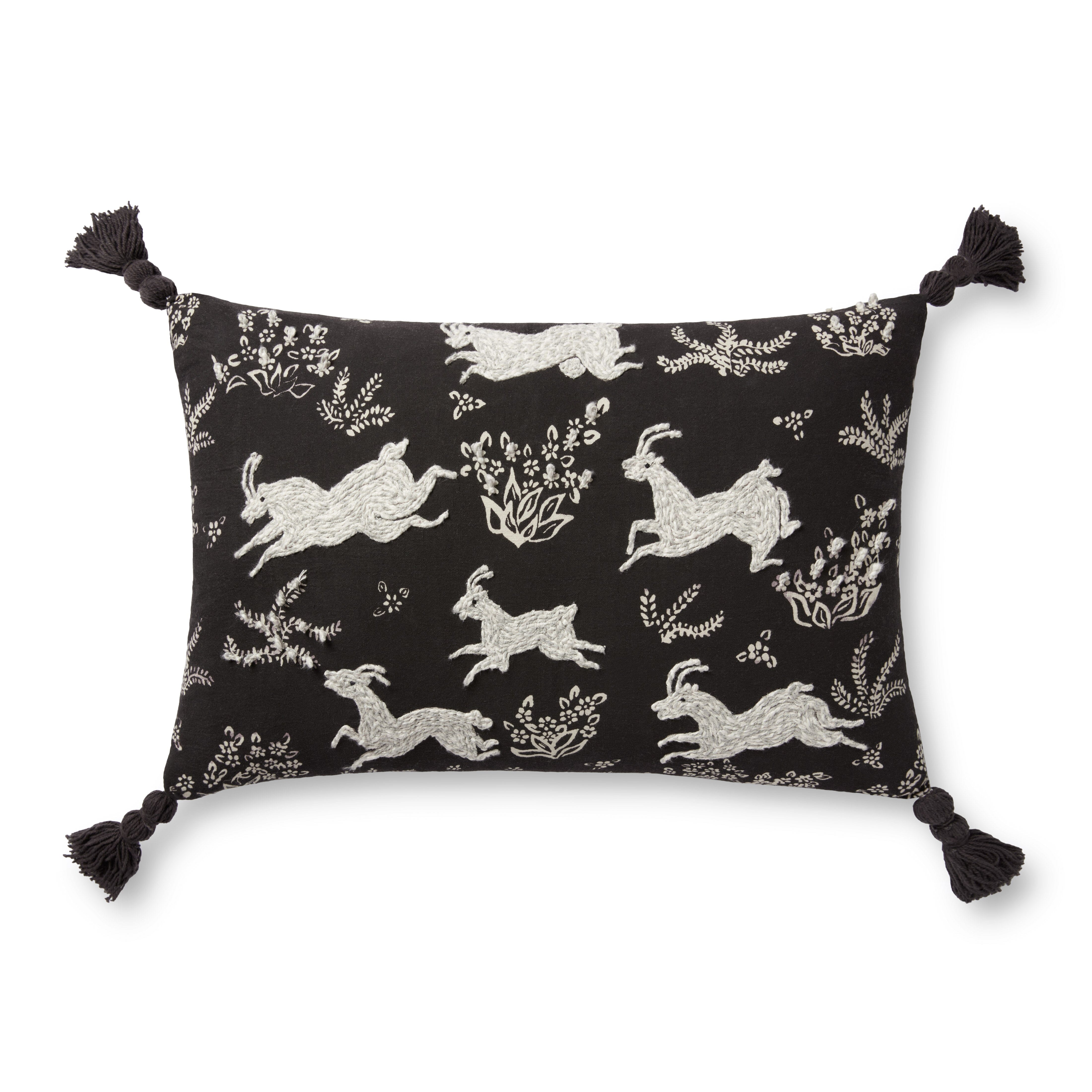 Loloi Pillow | Black / Ivory Loloi