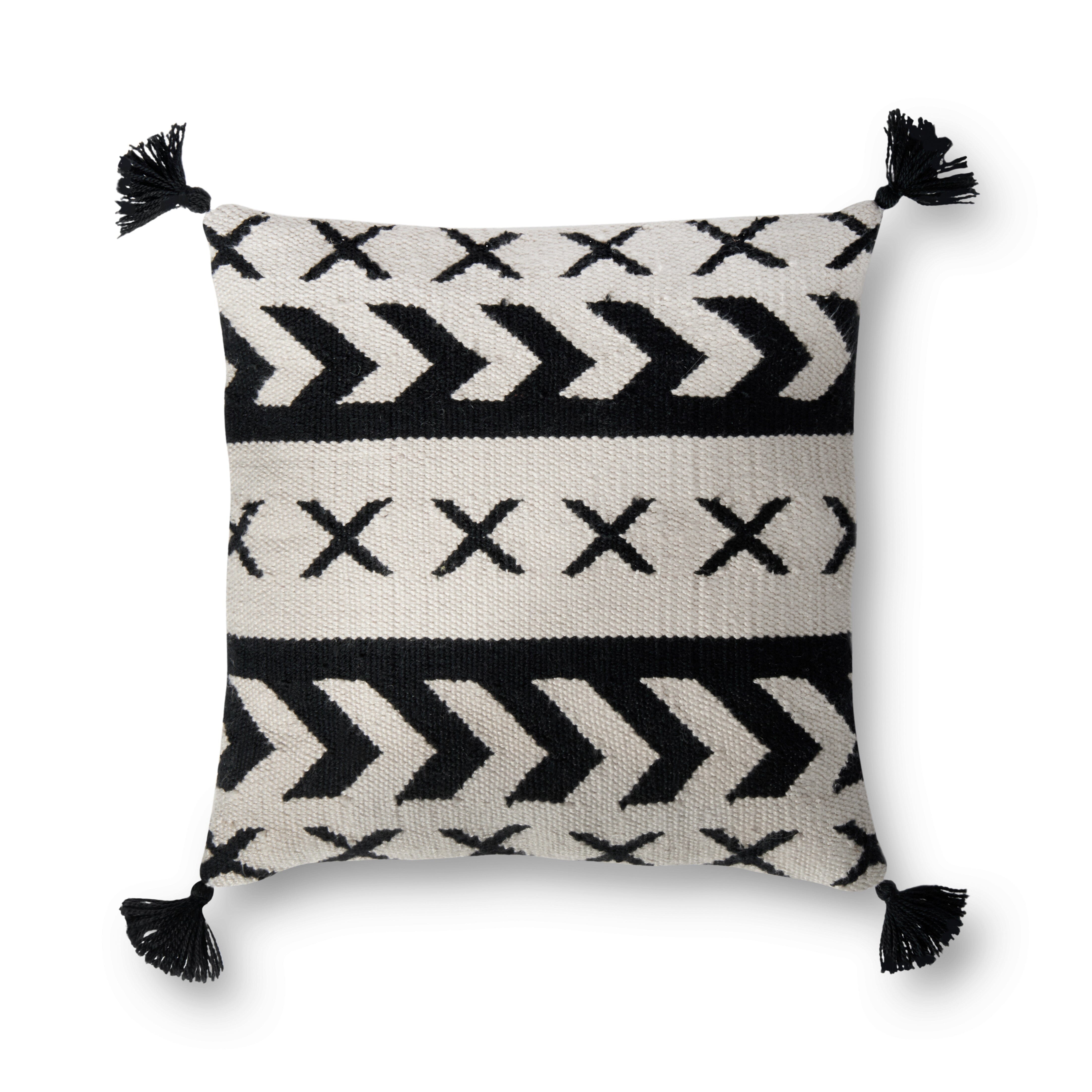 Loloi Pillow | Black / Ivory Loloi