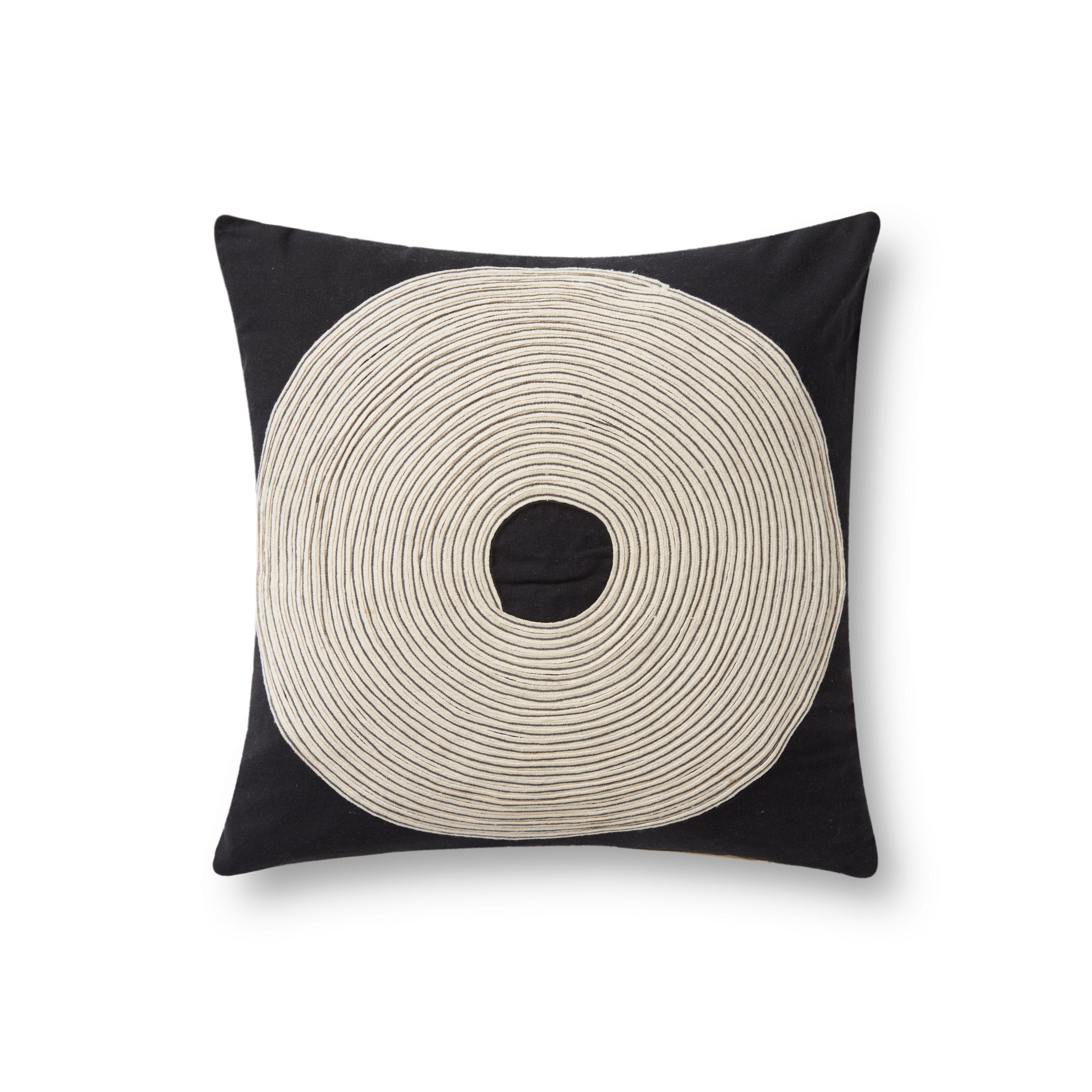 Loloi Pillow | Black / Natural Loloi