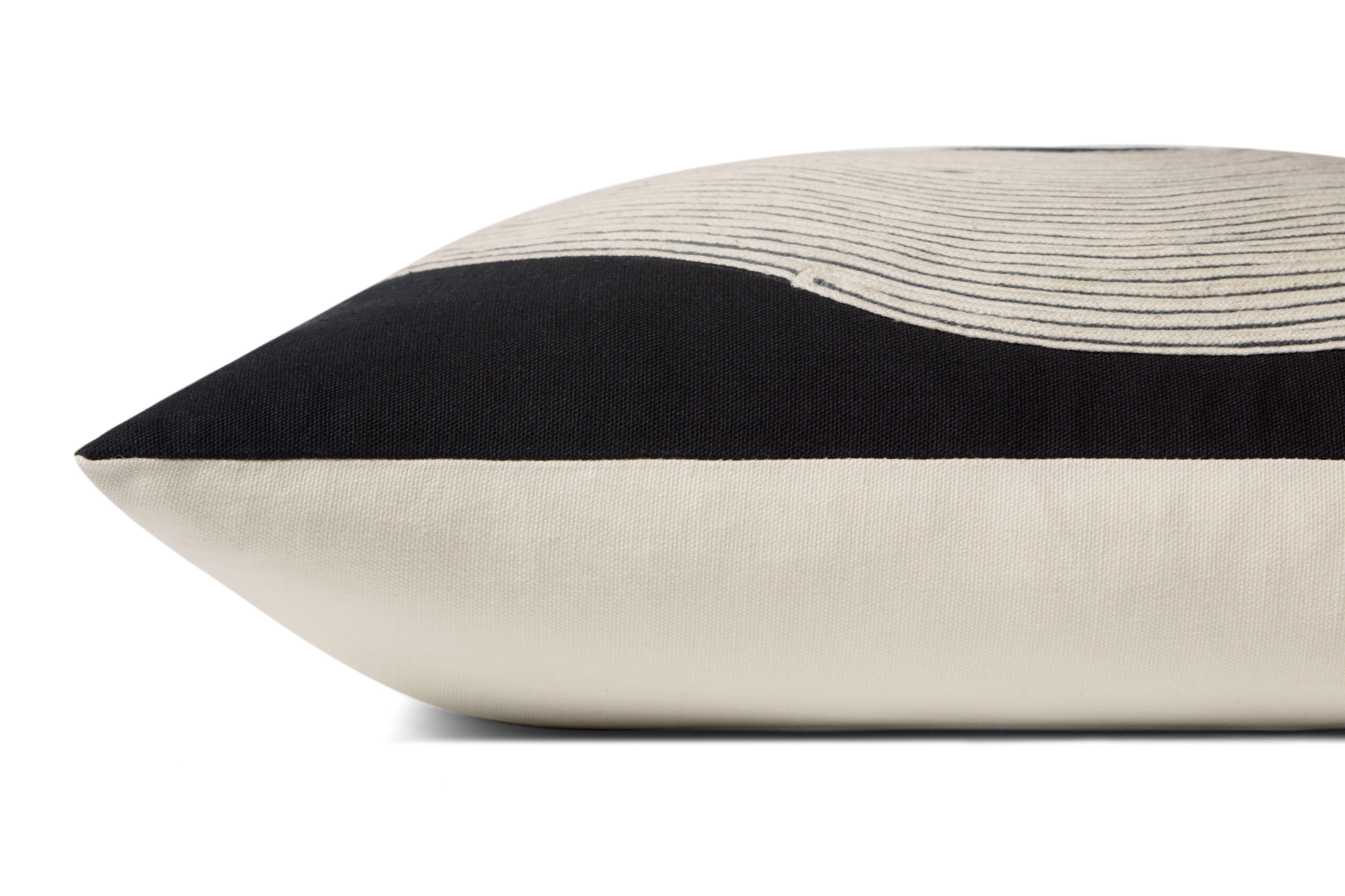 Loloi Pillow | Black / Natural Loloi