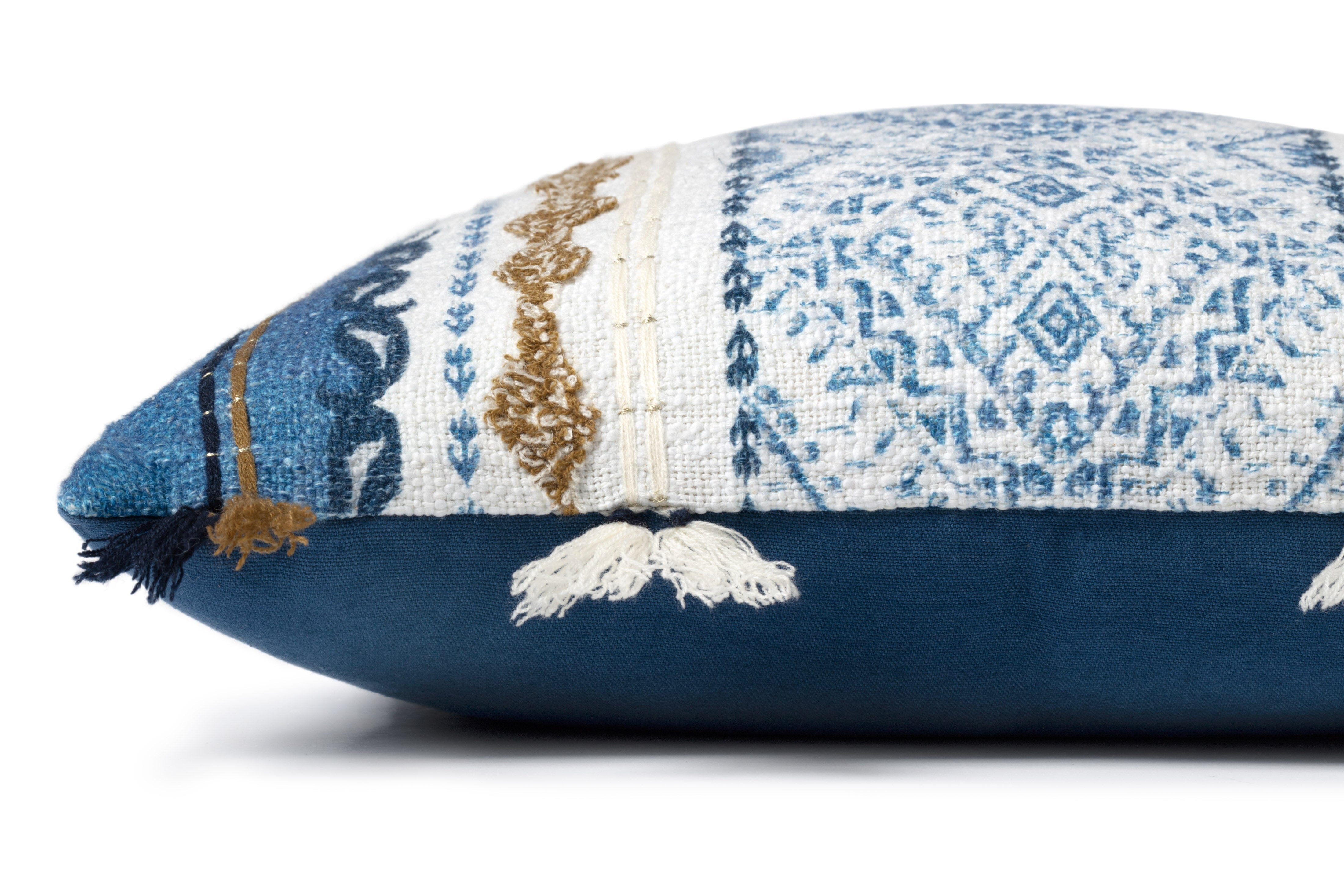 Loloi Pillow | Blue / Natural Loloi