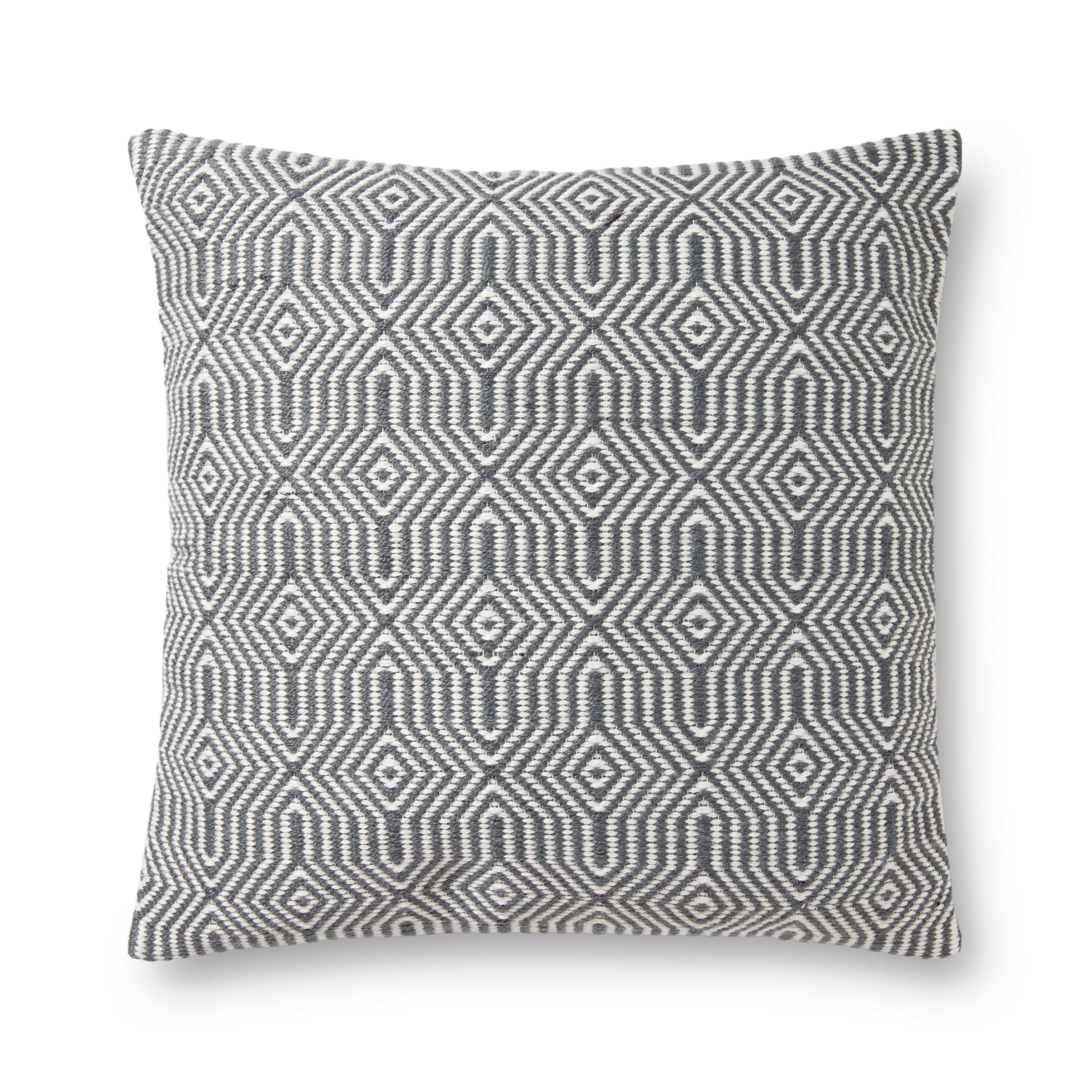 Loloi Pillow | Charcoal / White Loloi