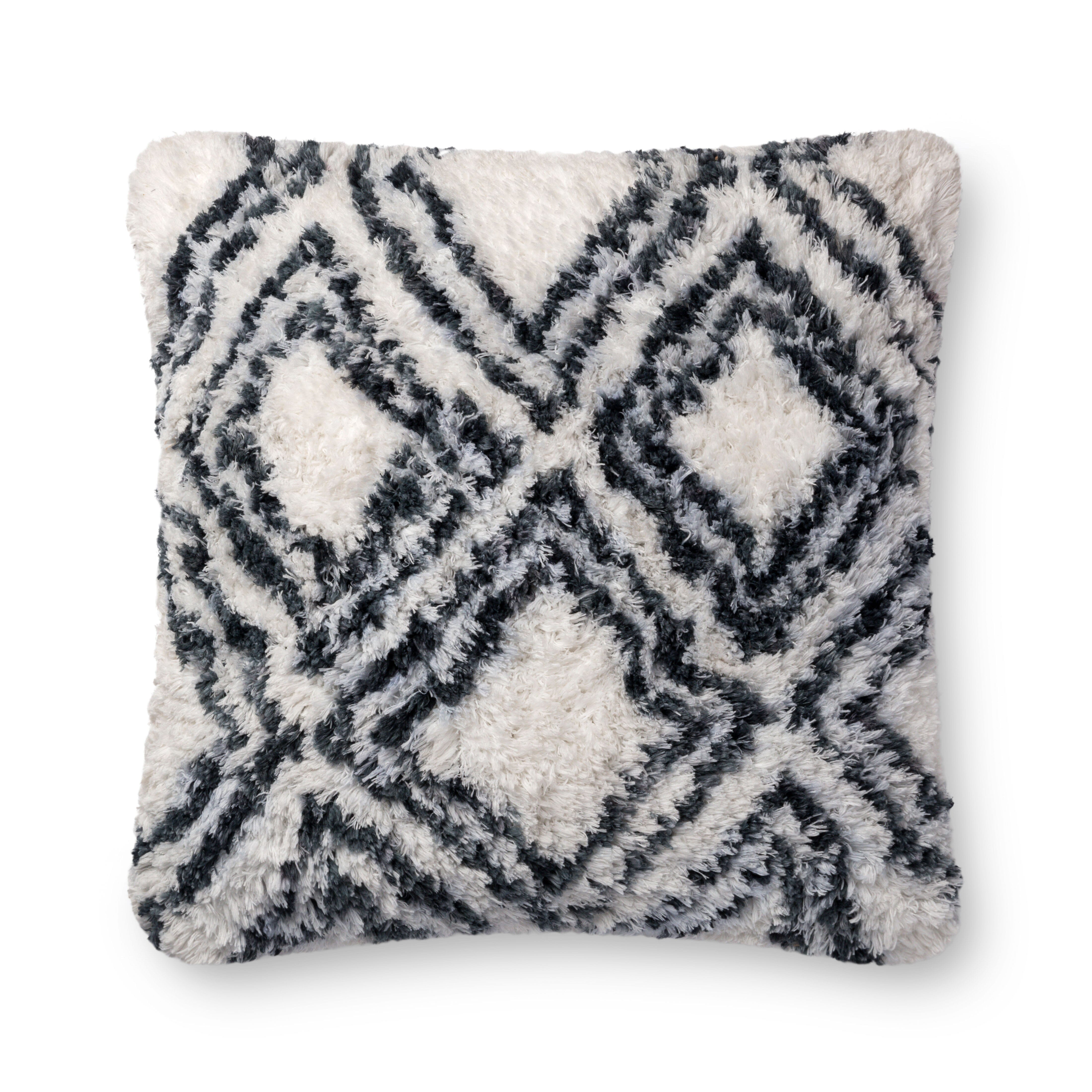 Loloi Pillow | Charcoal / White Loloi