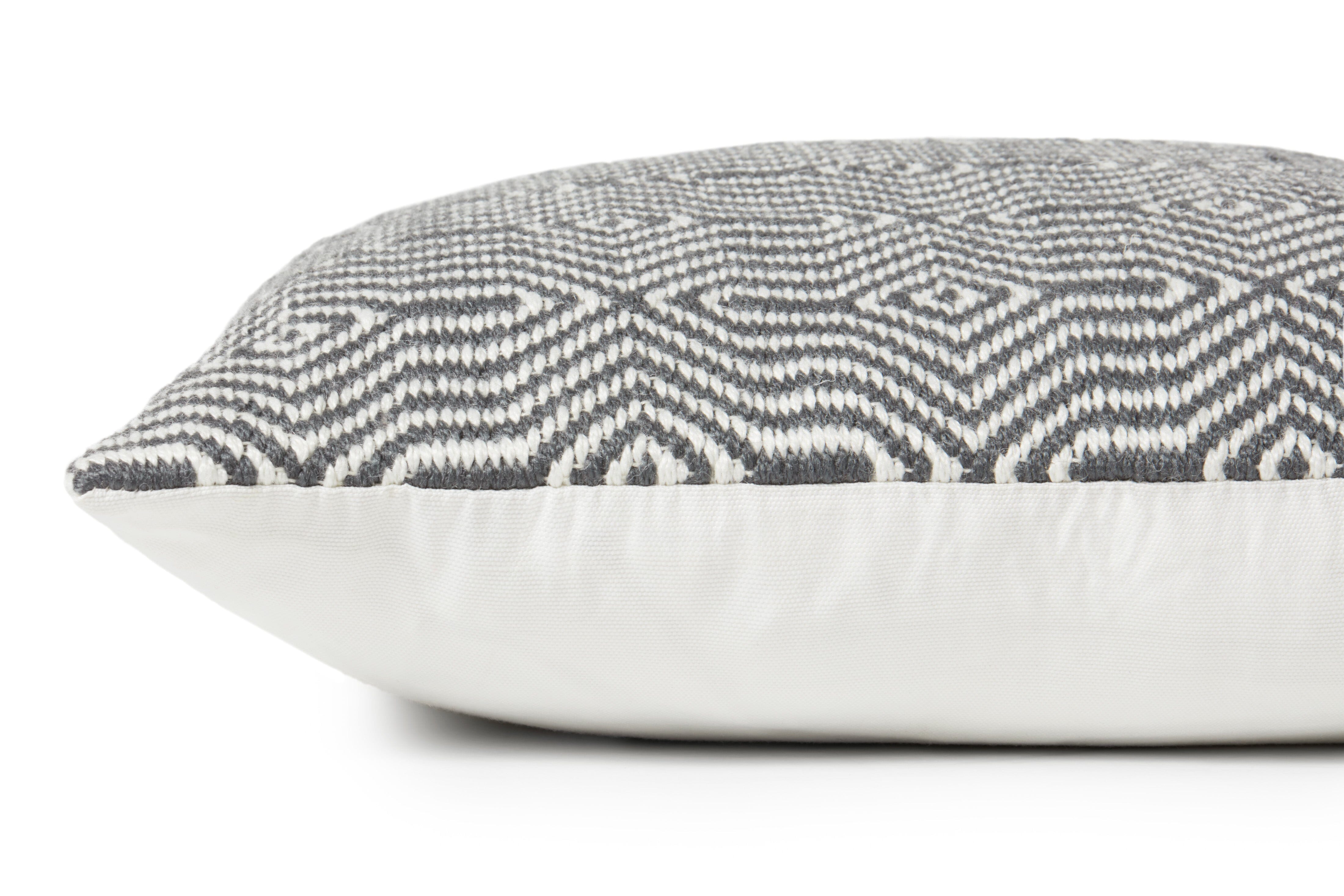 Loloi Pillow | Charcoal / White Loloi