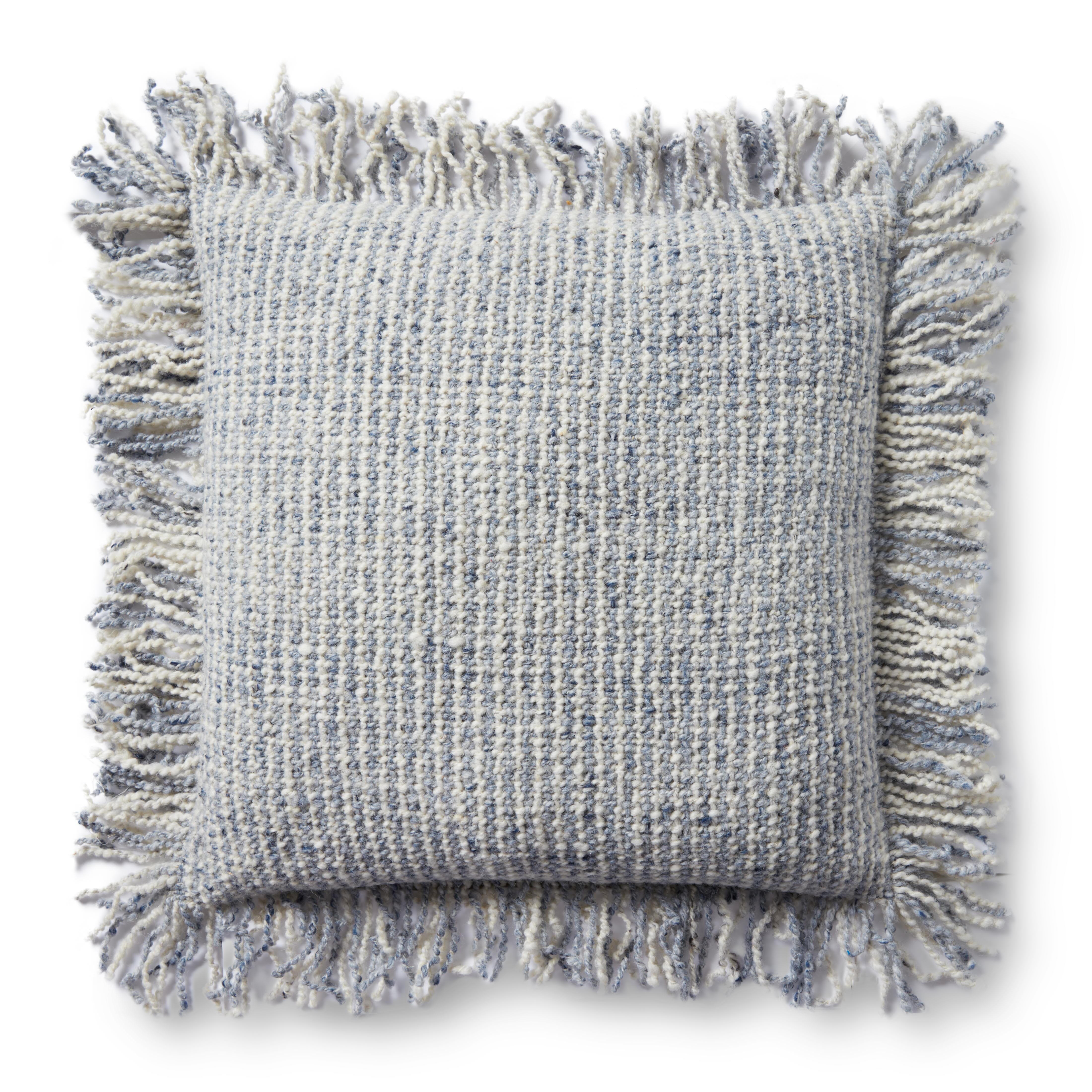 Loloi Pillow | Ivory / Blue Loloi