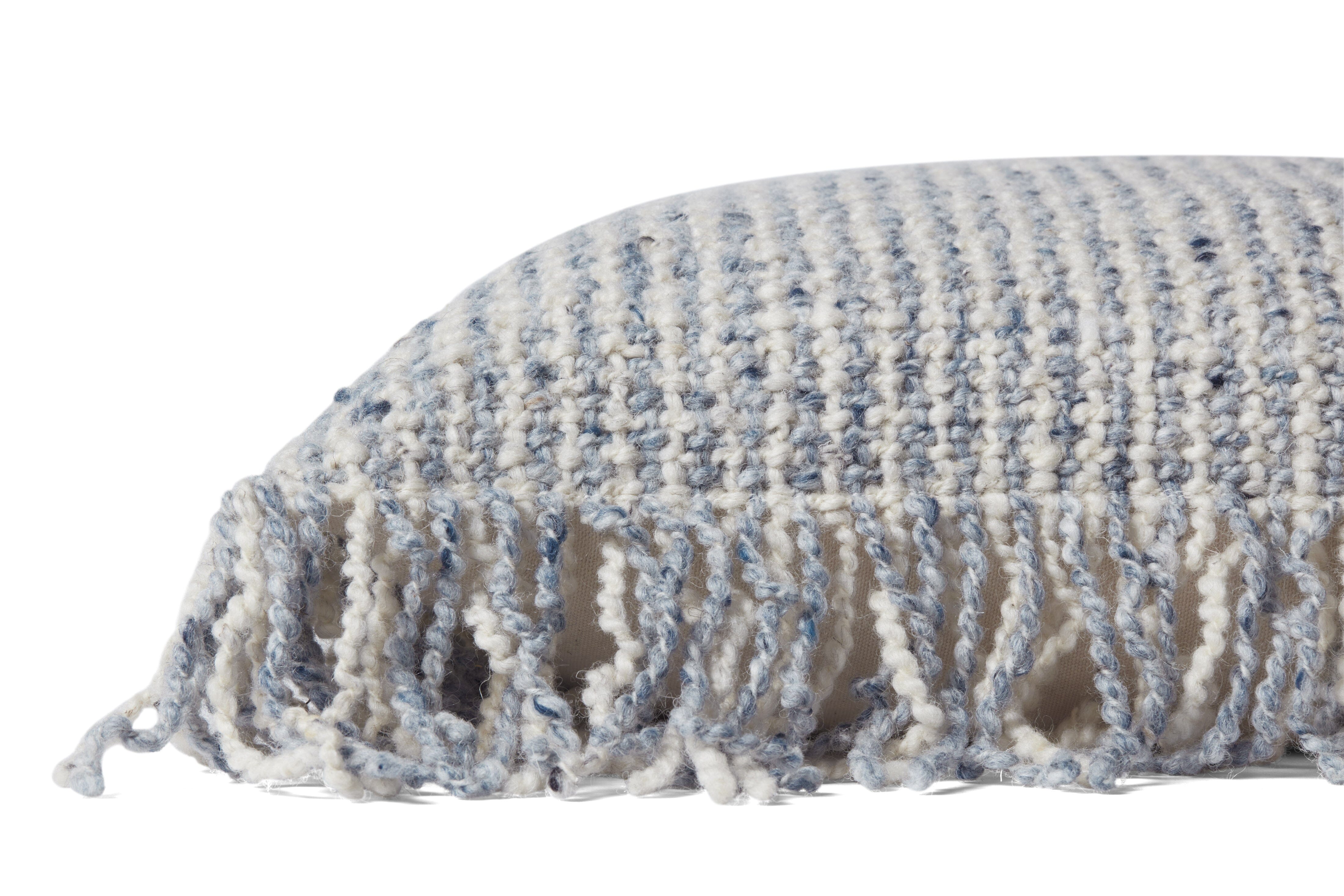 Loloi Pillow | Ivory / Blue Loloi