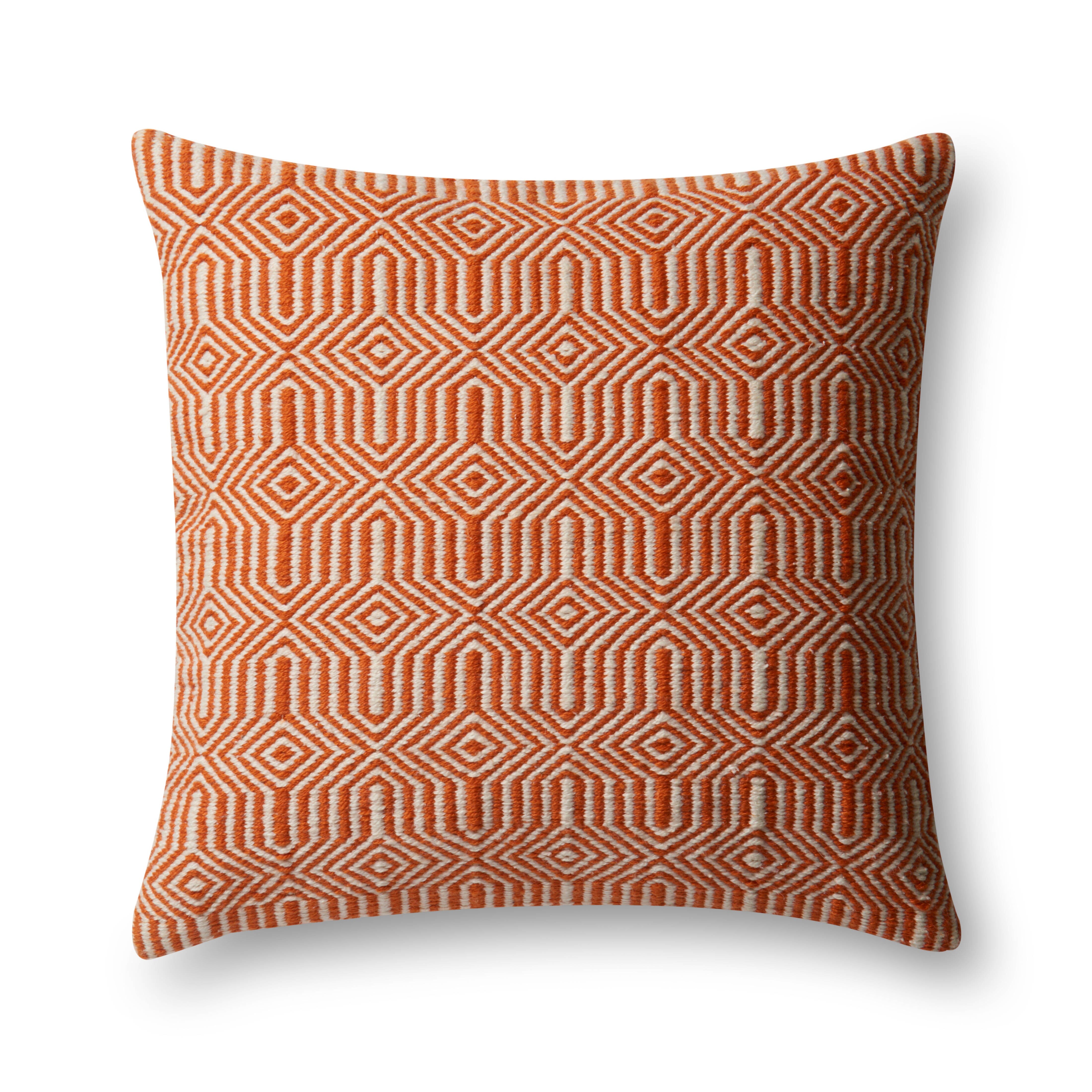 Loloi Pillow | Orange / Ivory Loloi