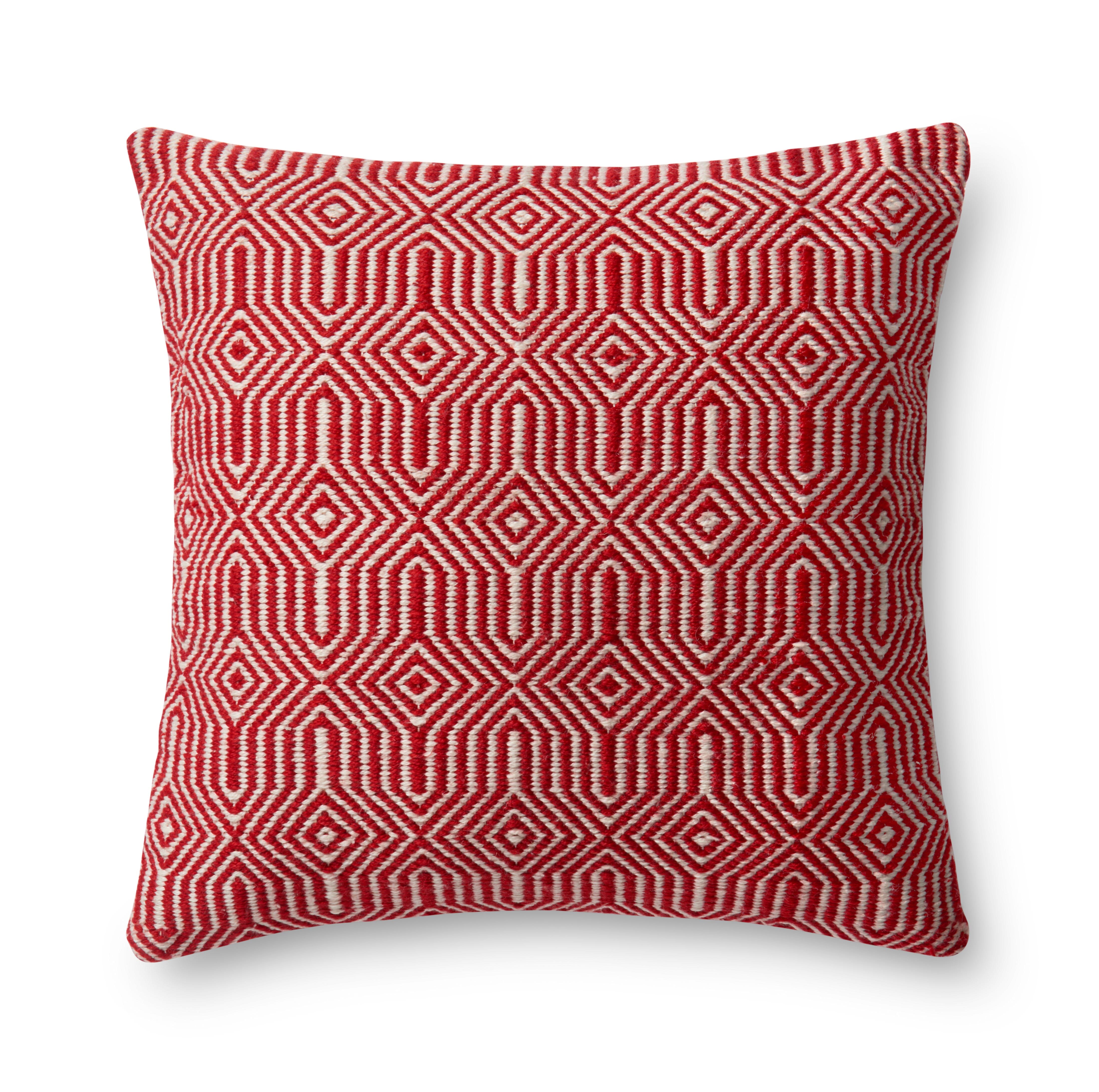 Loloi Pillow | Red / Ivory Loloi