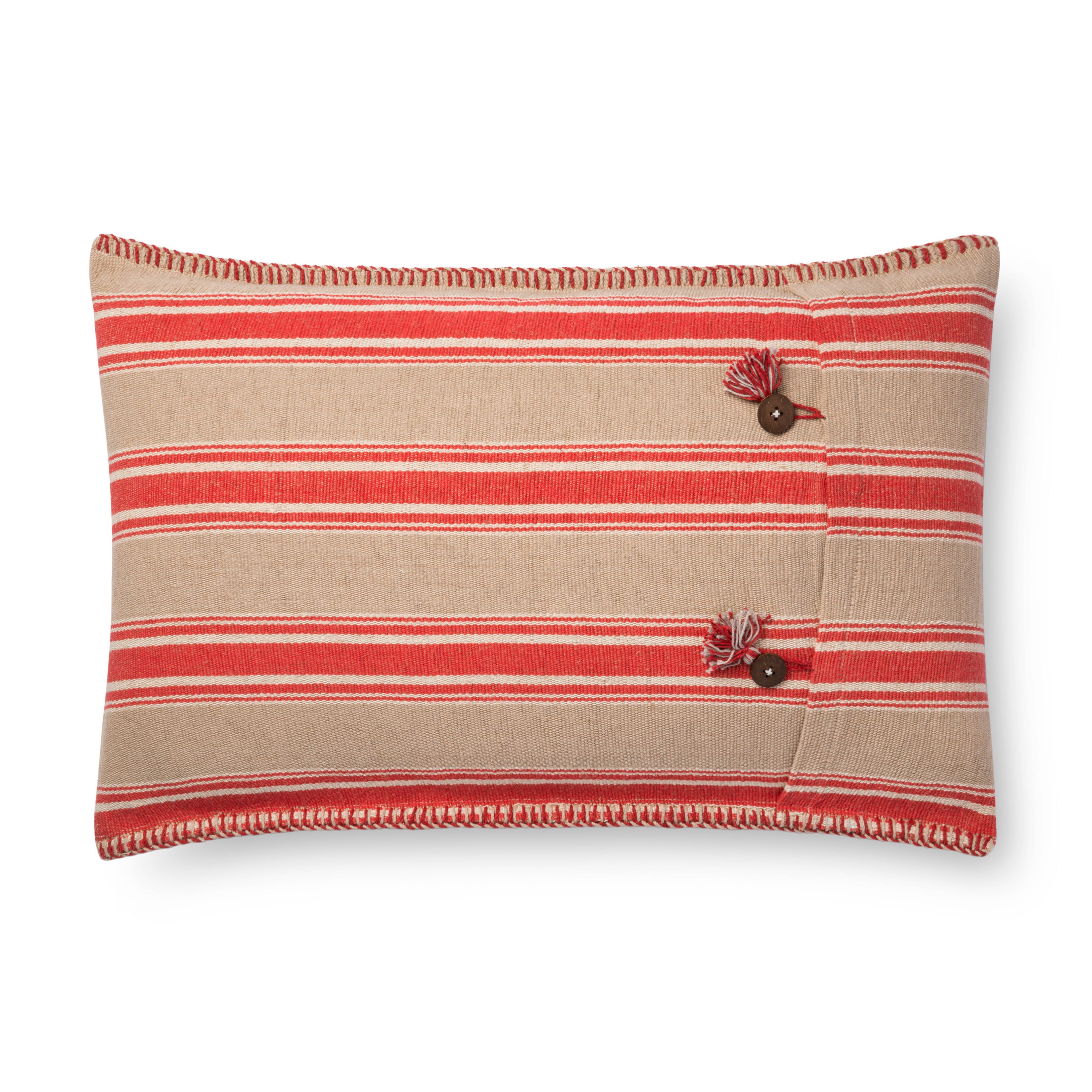 Loloi Pillow | Red / Natural Loloi
